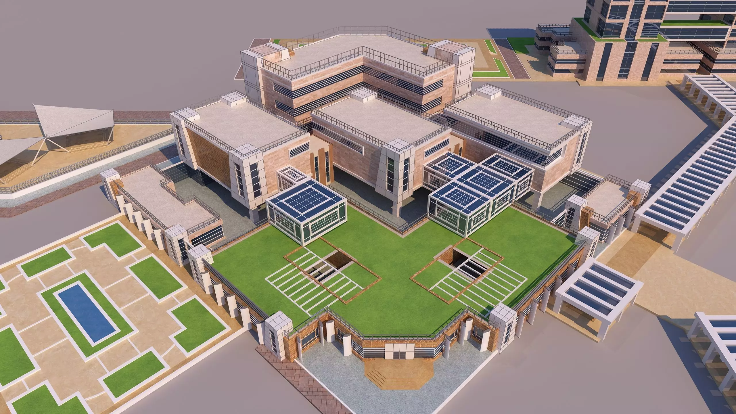 0146 - Research Center Building 3D model