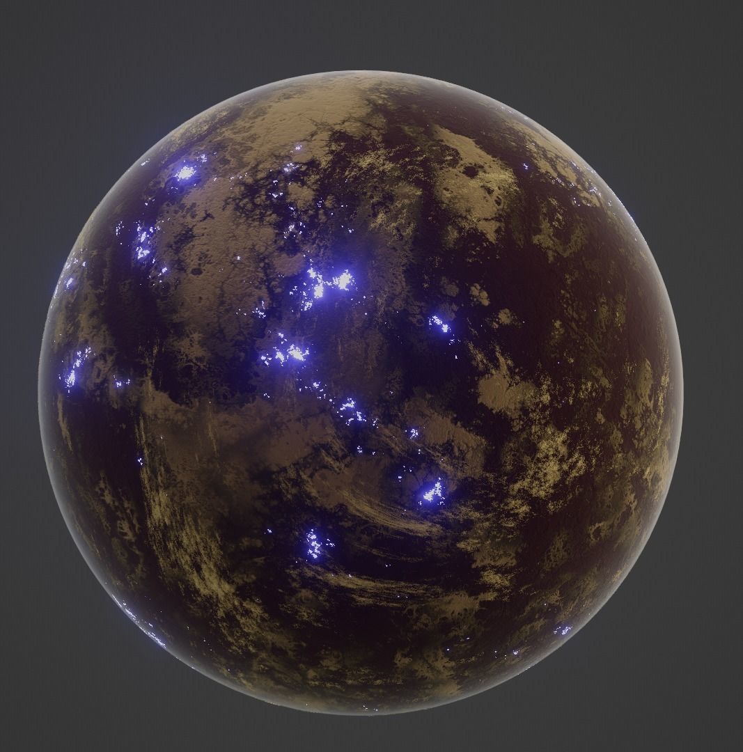 Planet Space Ready to game Low-poly 3D model_13