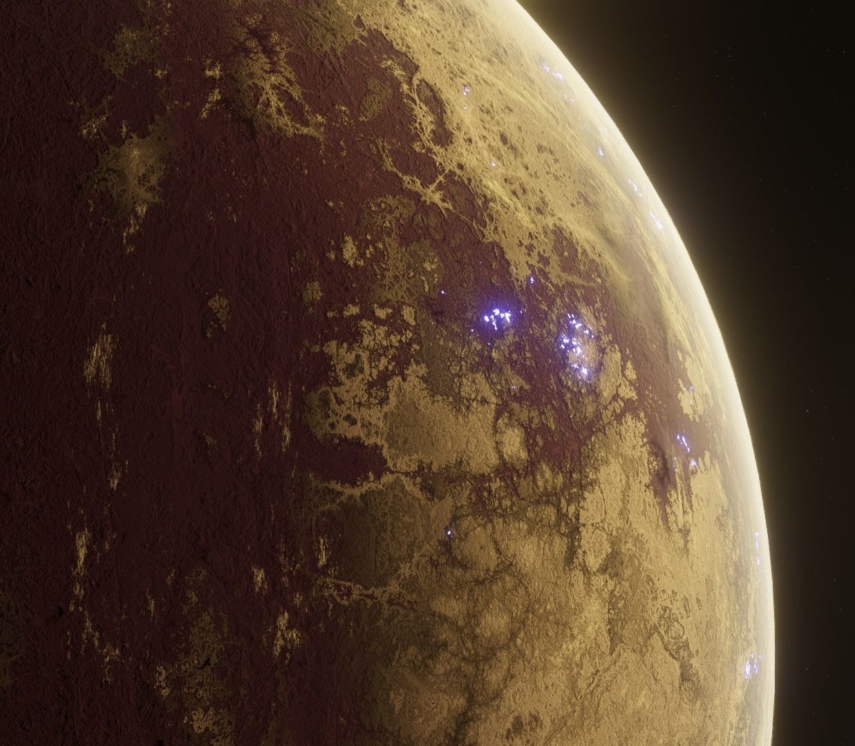 Planet Space Ready to game Low-poly 3D model_12