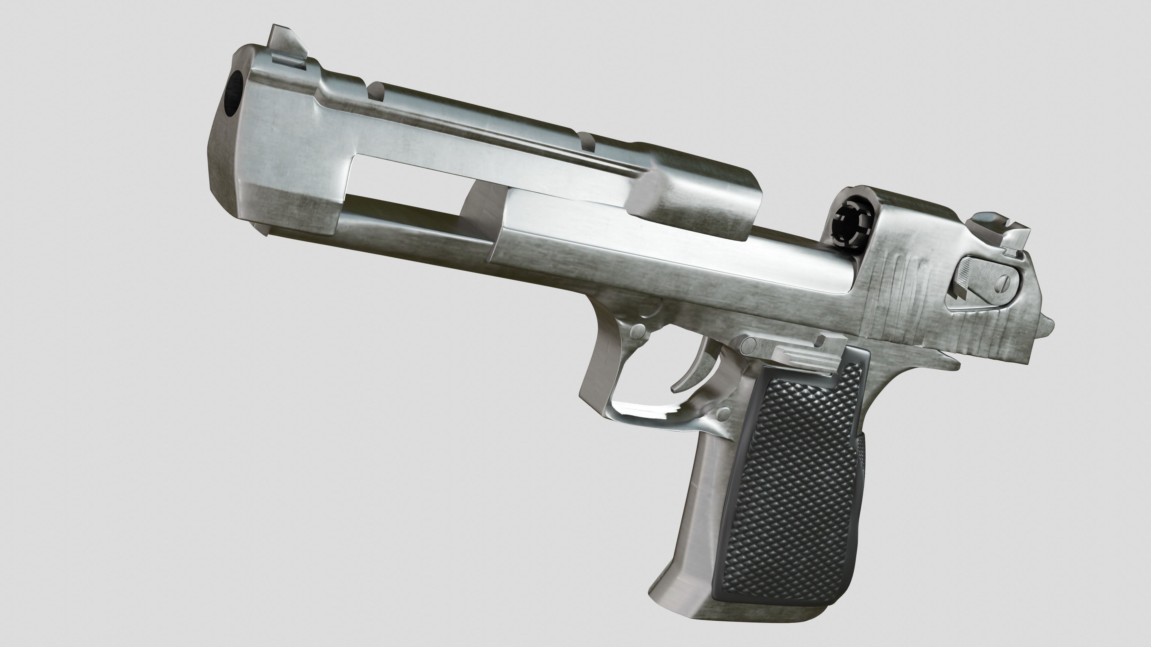 50 cal desert eagle free 3d gun model free 3d model rigged cgtrader