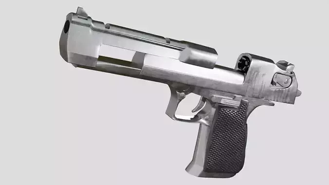 50 Cal Desert Eagle Free 3D Gun Model