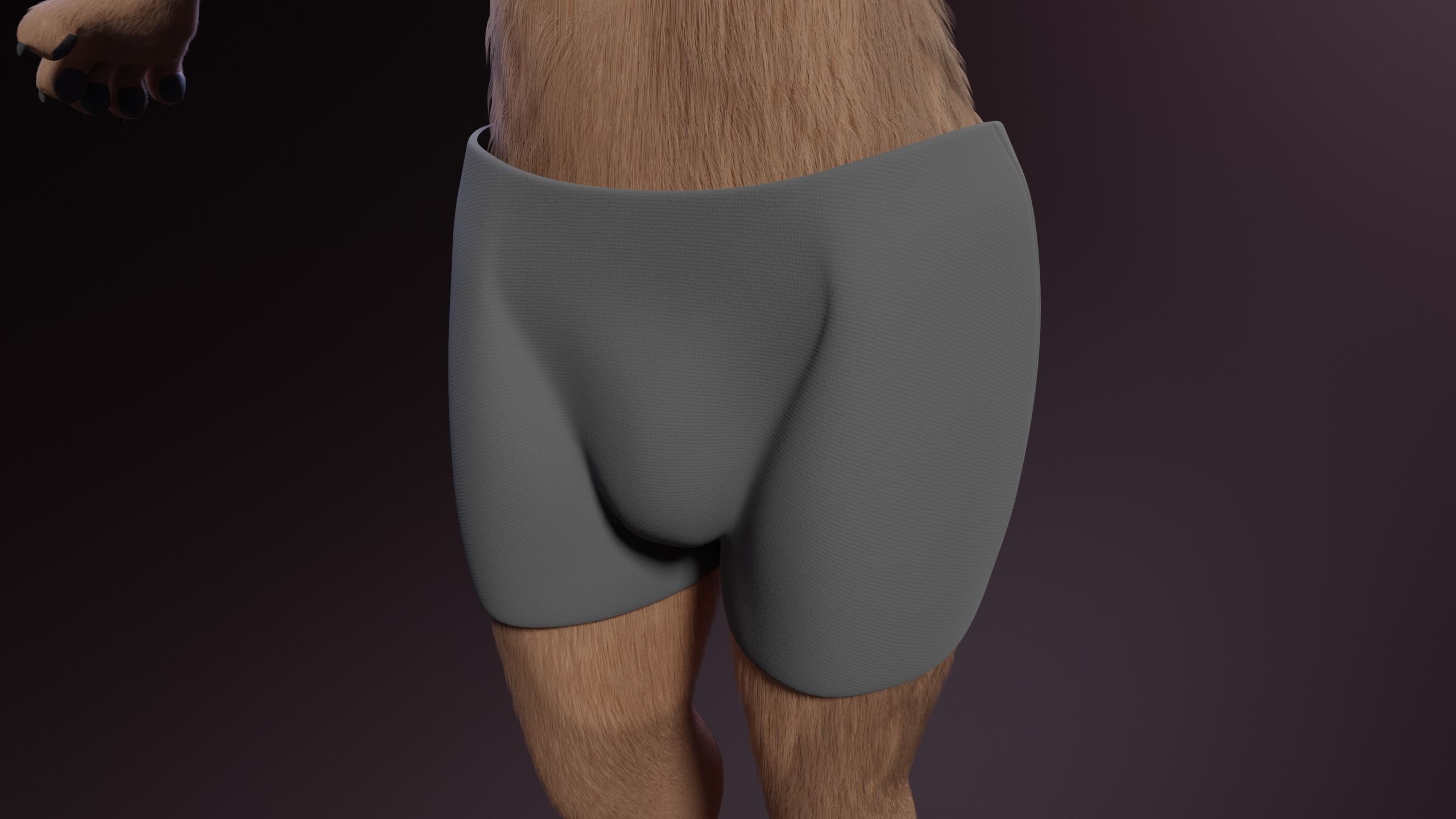 Kovu Anthro Wolf 3D model_29
