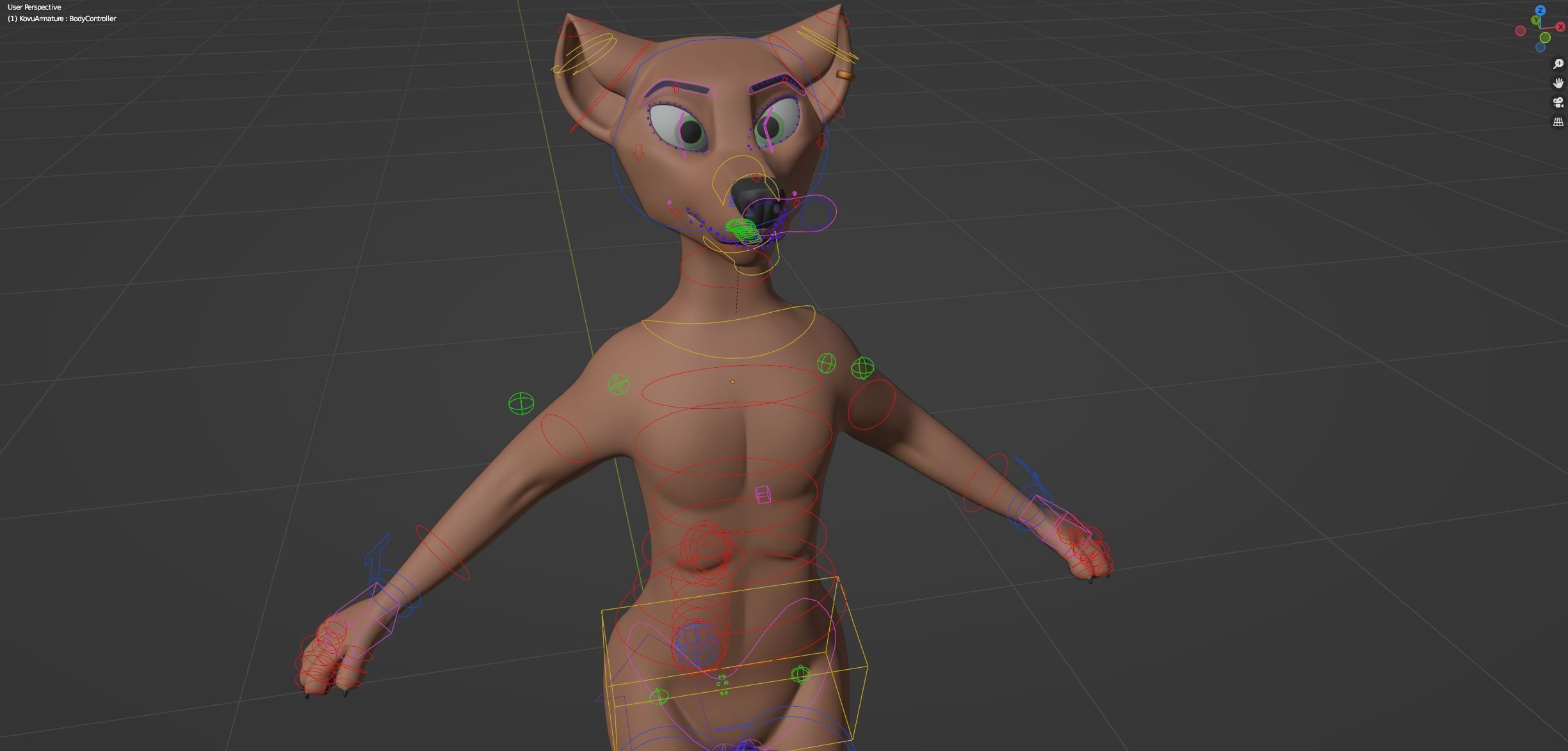 Kovu Anthro Wolf 3D model_48