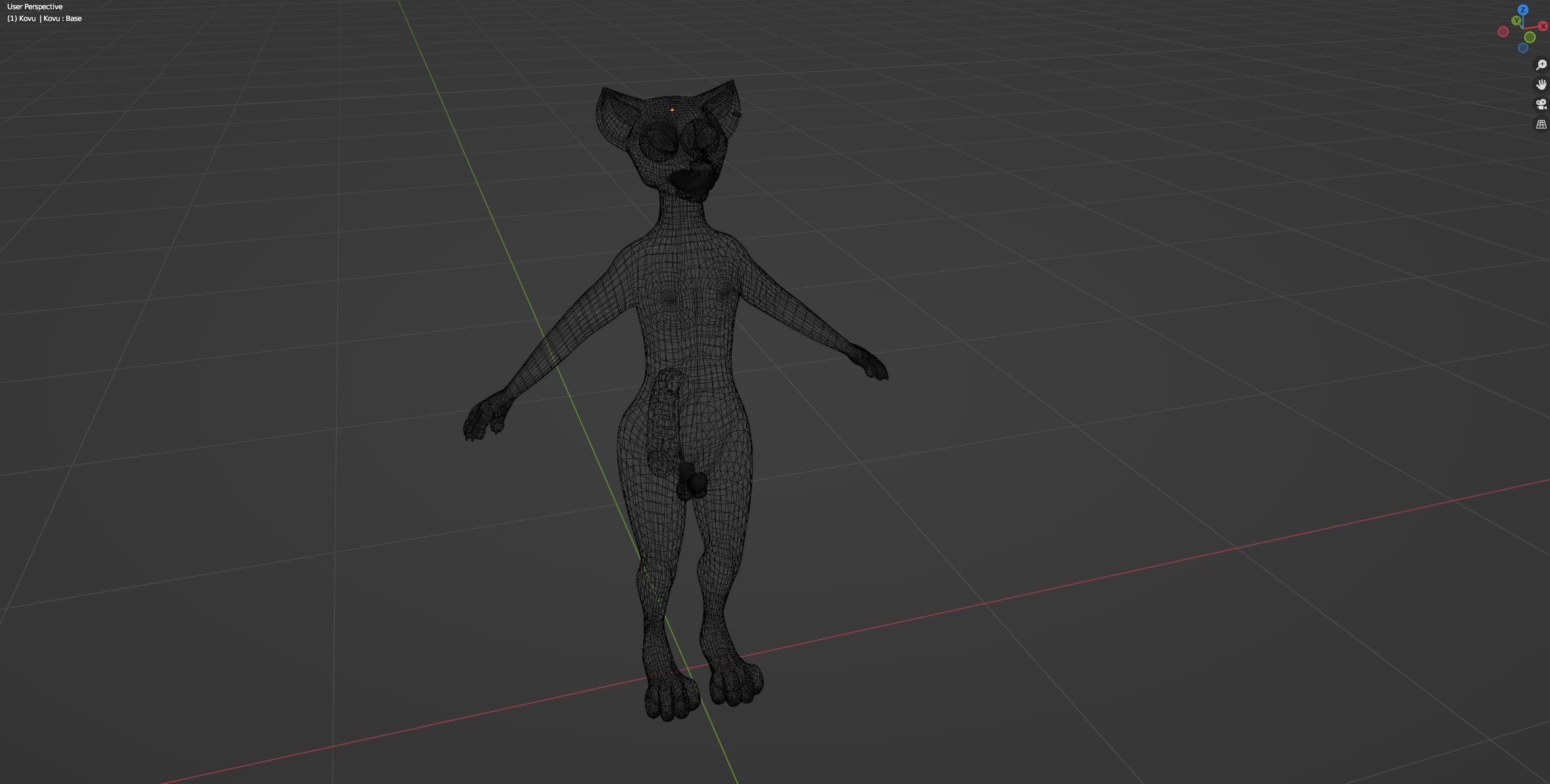 Kovu Anthro Wolf 3D model_45