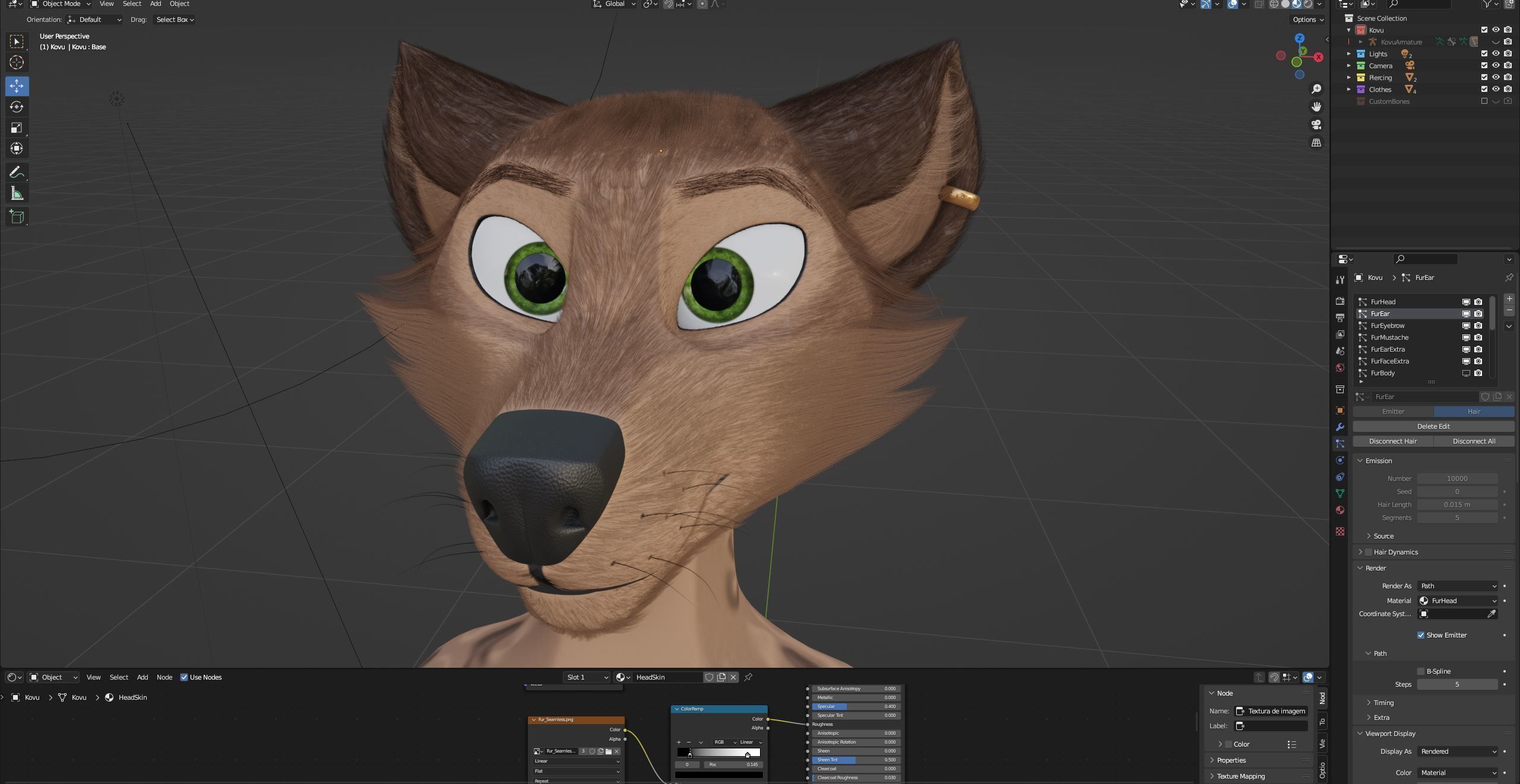 Kovu Anthro Wolf 3D model_103