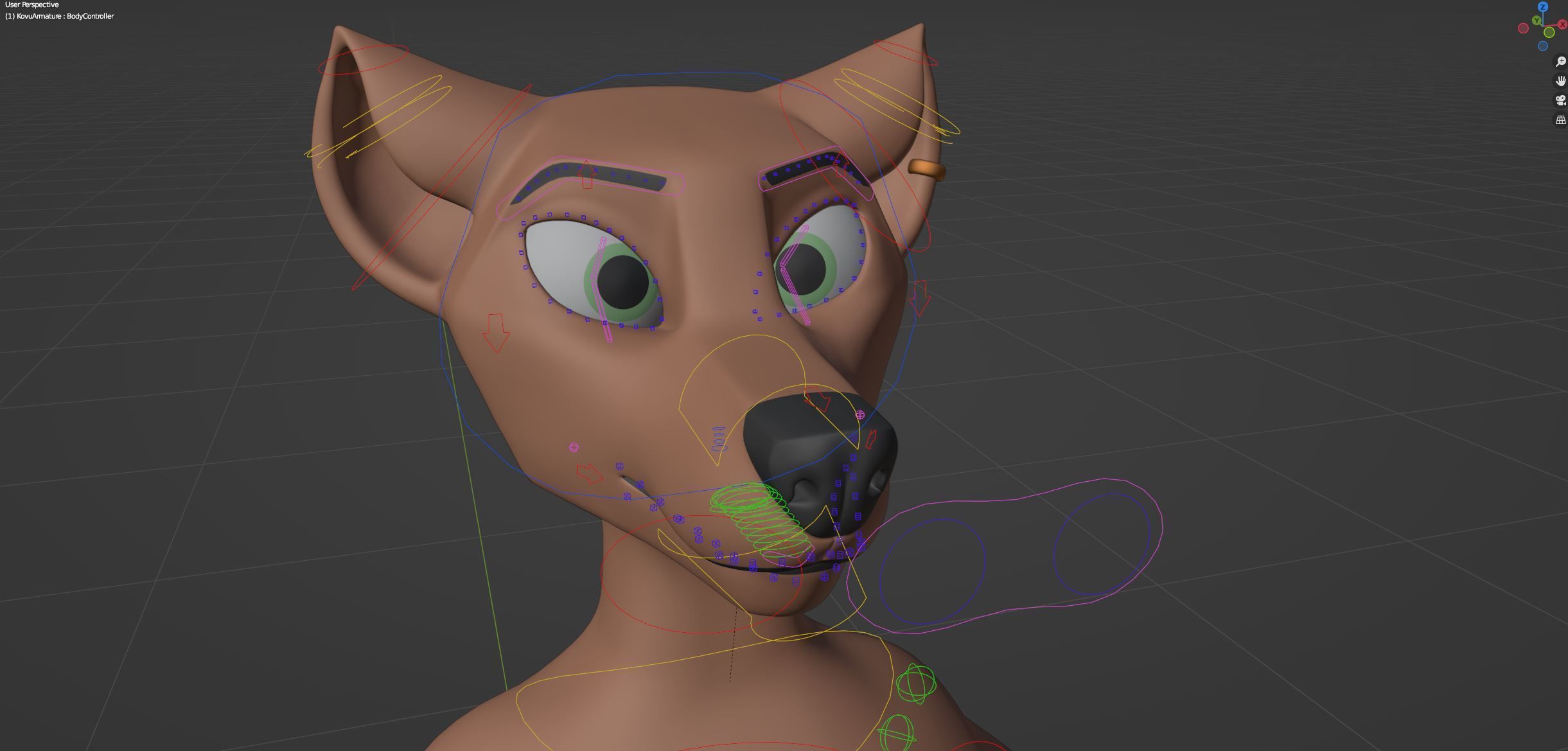 Kovu Anthro Wolf 3D model_54