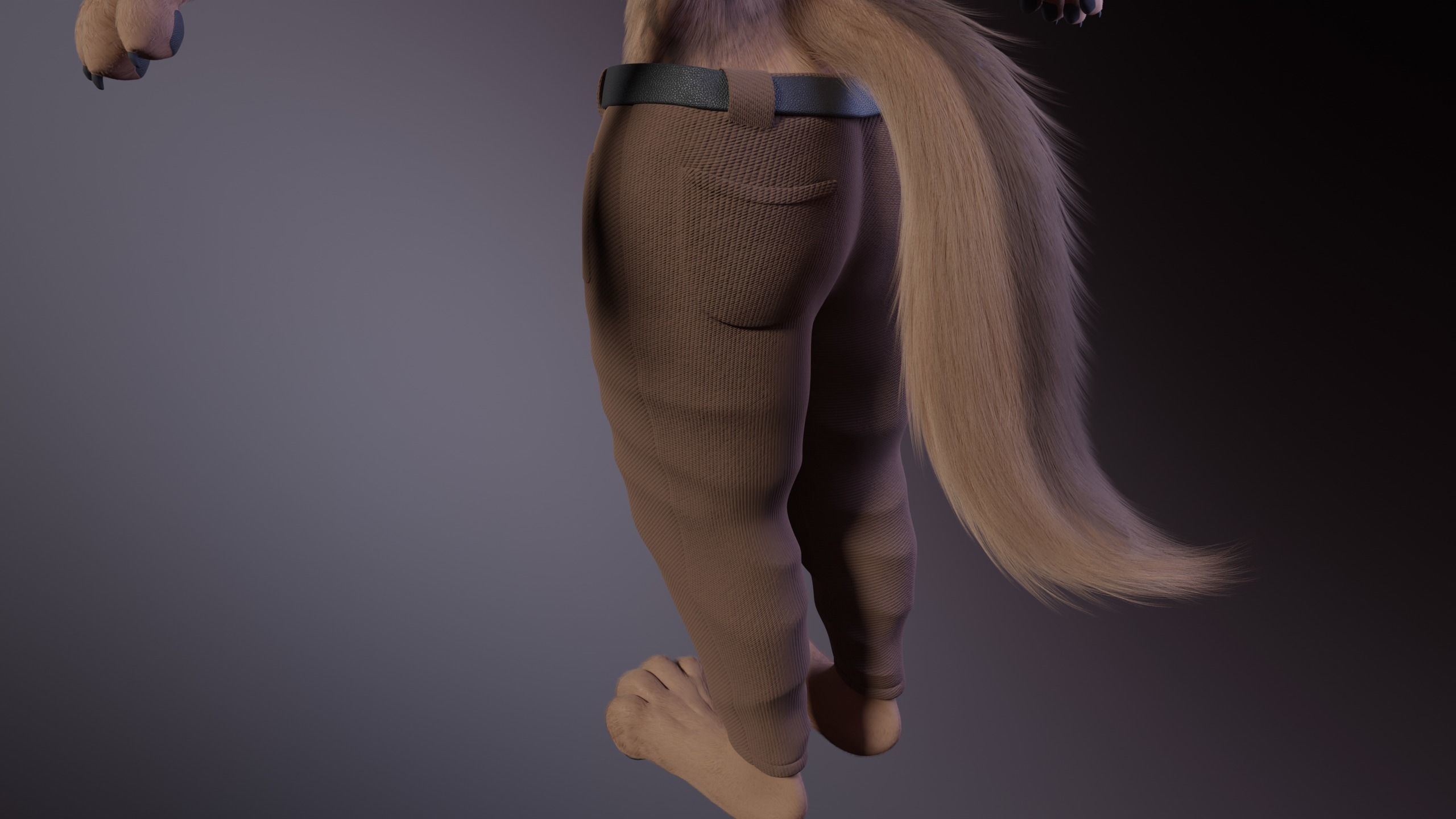 Kovu Anthro Wolf 3D model_32