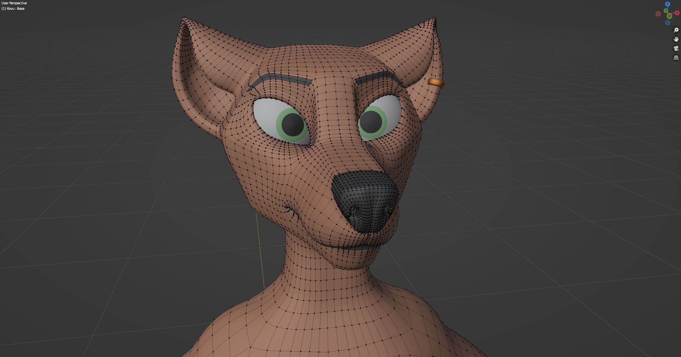 Kovu Anthro Wolf 3D model_70