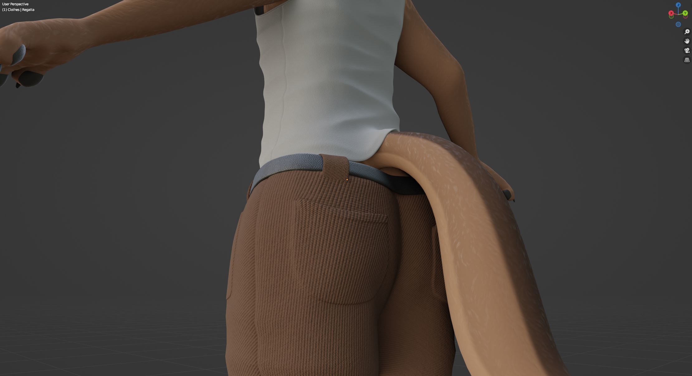 Kovu Anthro Wolf 3D model_91