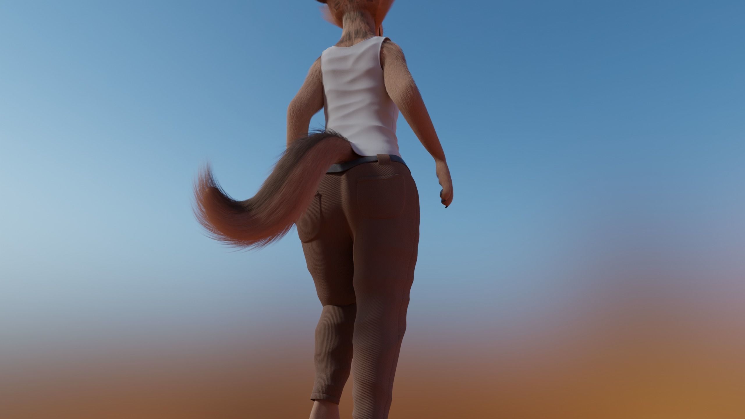 Kovu Anthro Wolf 3D model_37
