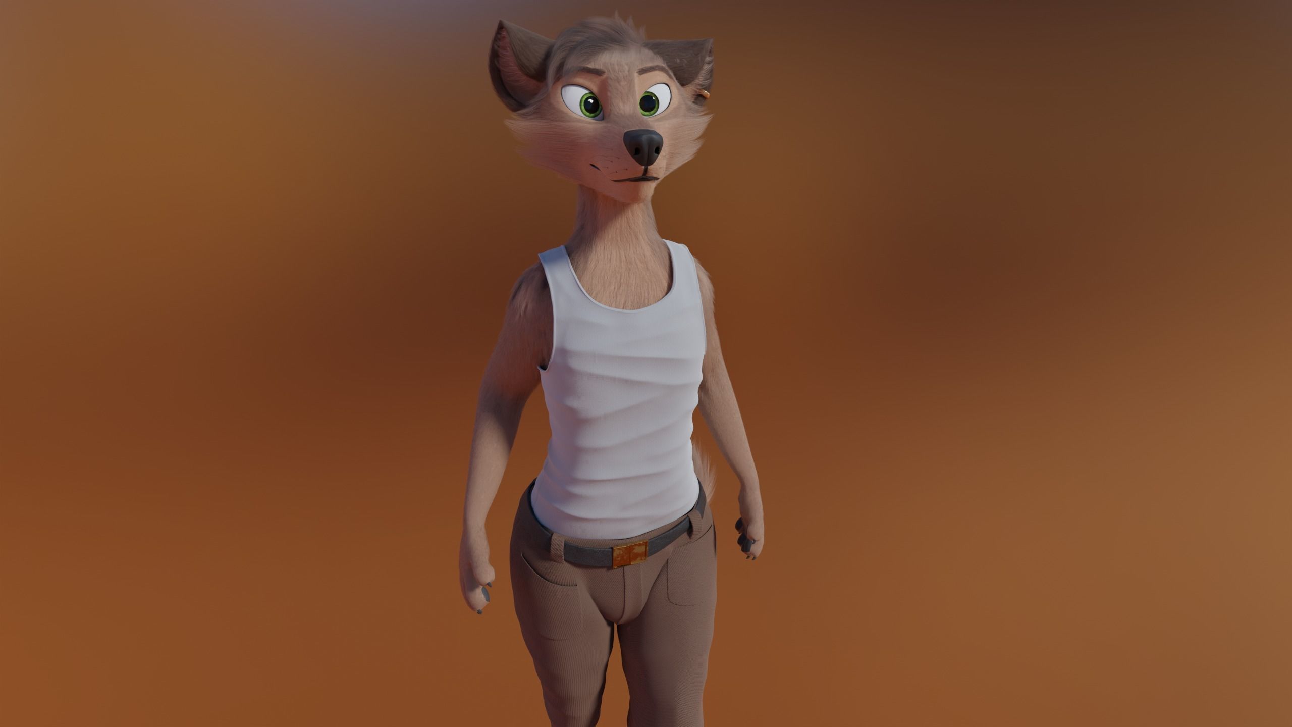 Kovu Anthro Wolf 3D model_35