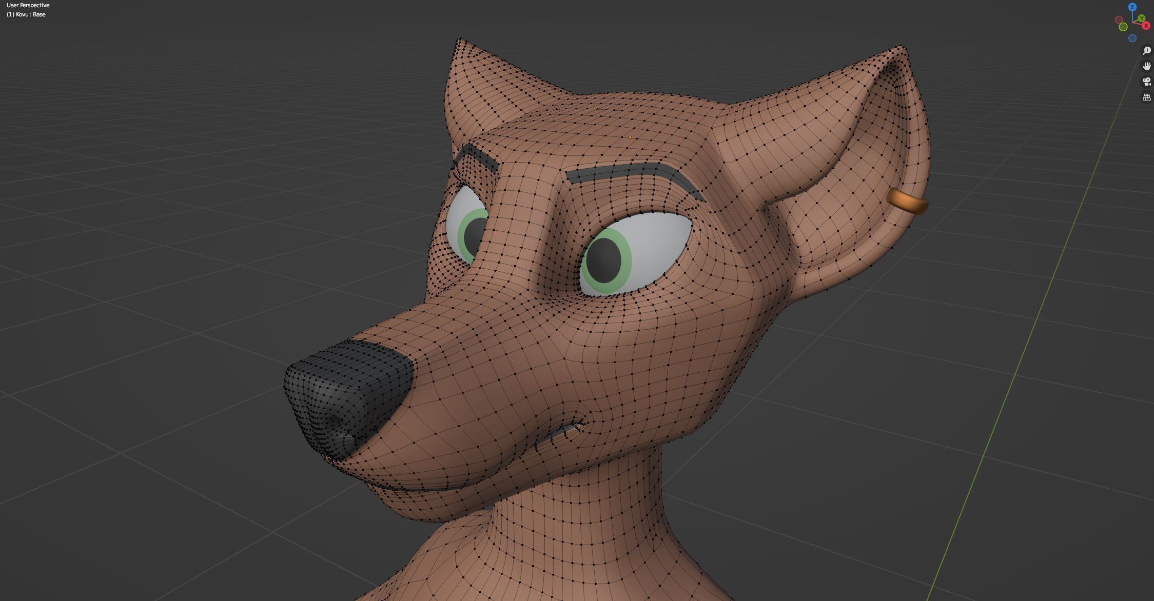 Kovu Anthro Wolf 3D model_71