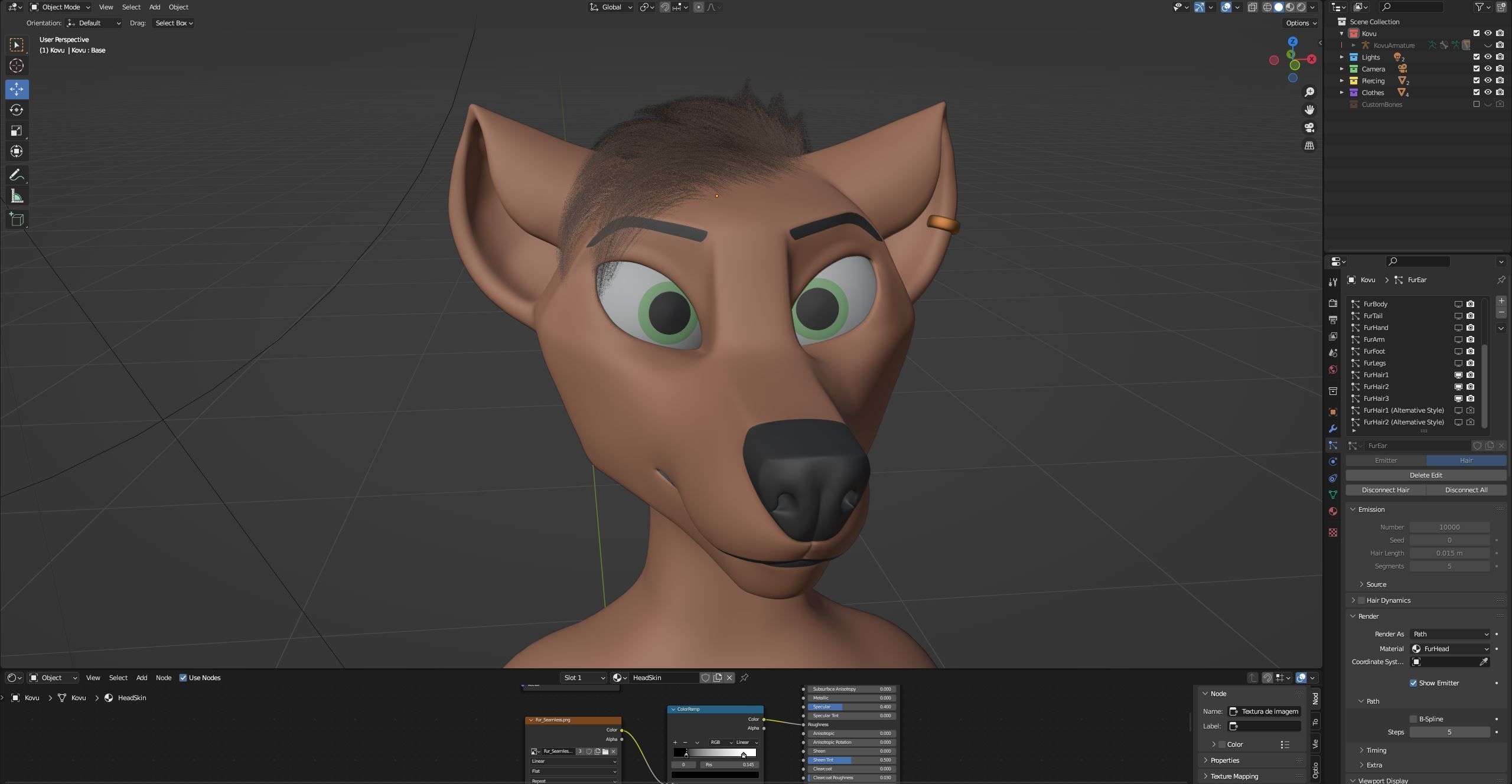 Kovu Anthro Wolf 3D model_106