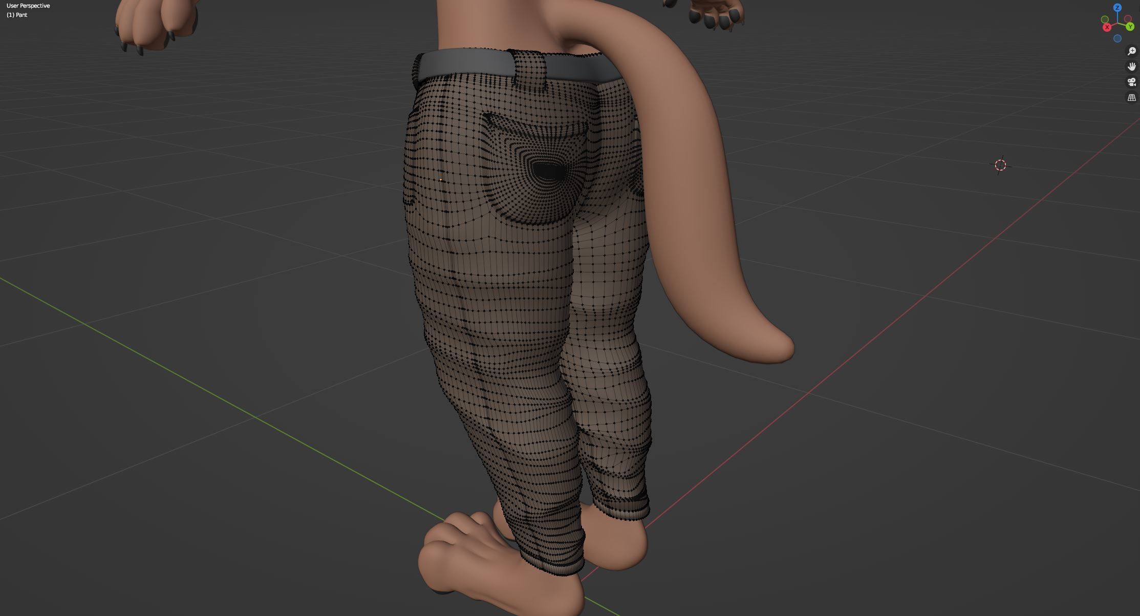 Kovu Anthro Wolf 3D model_86