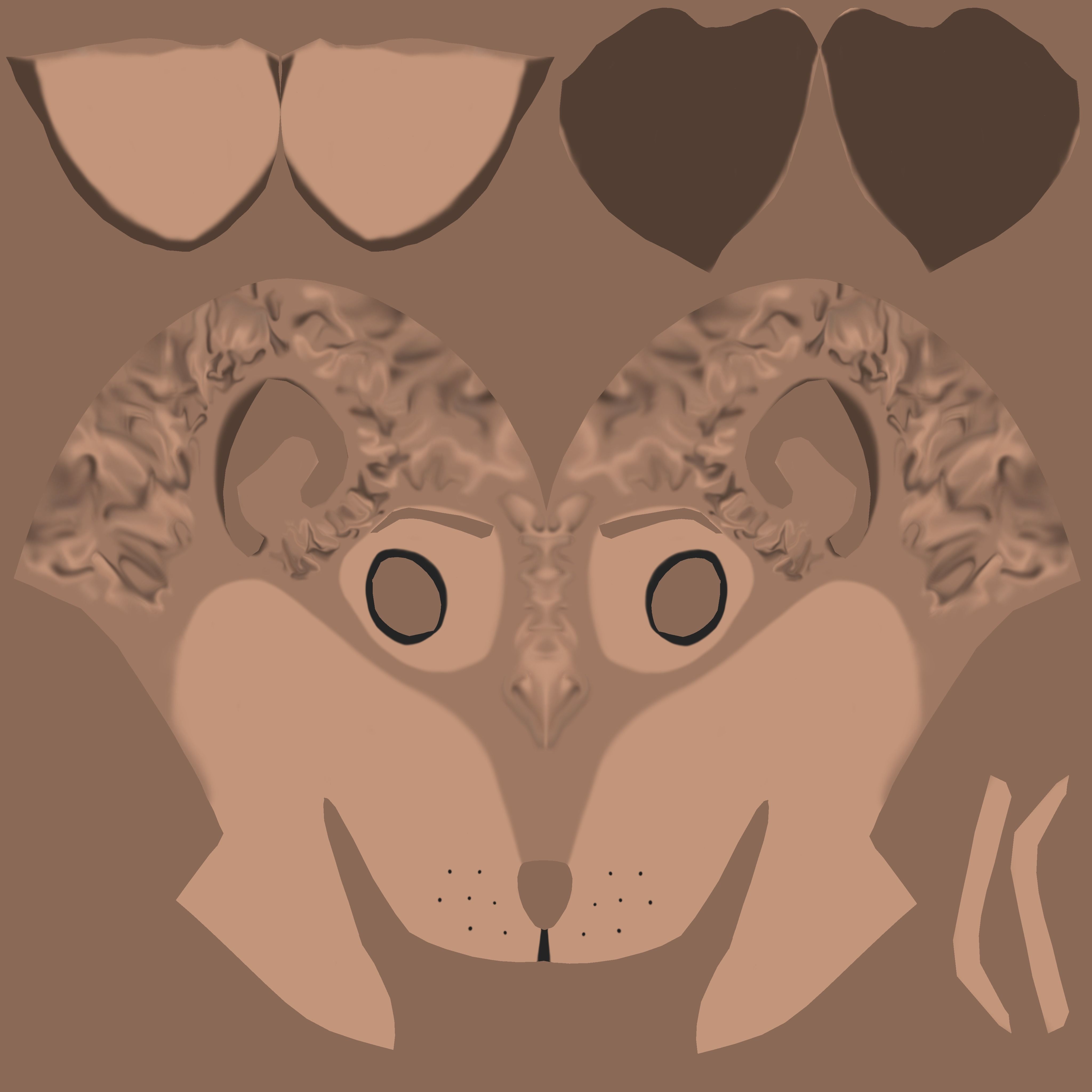 Kovu Anthro Wolf 3D model_108