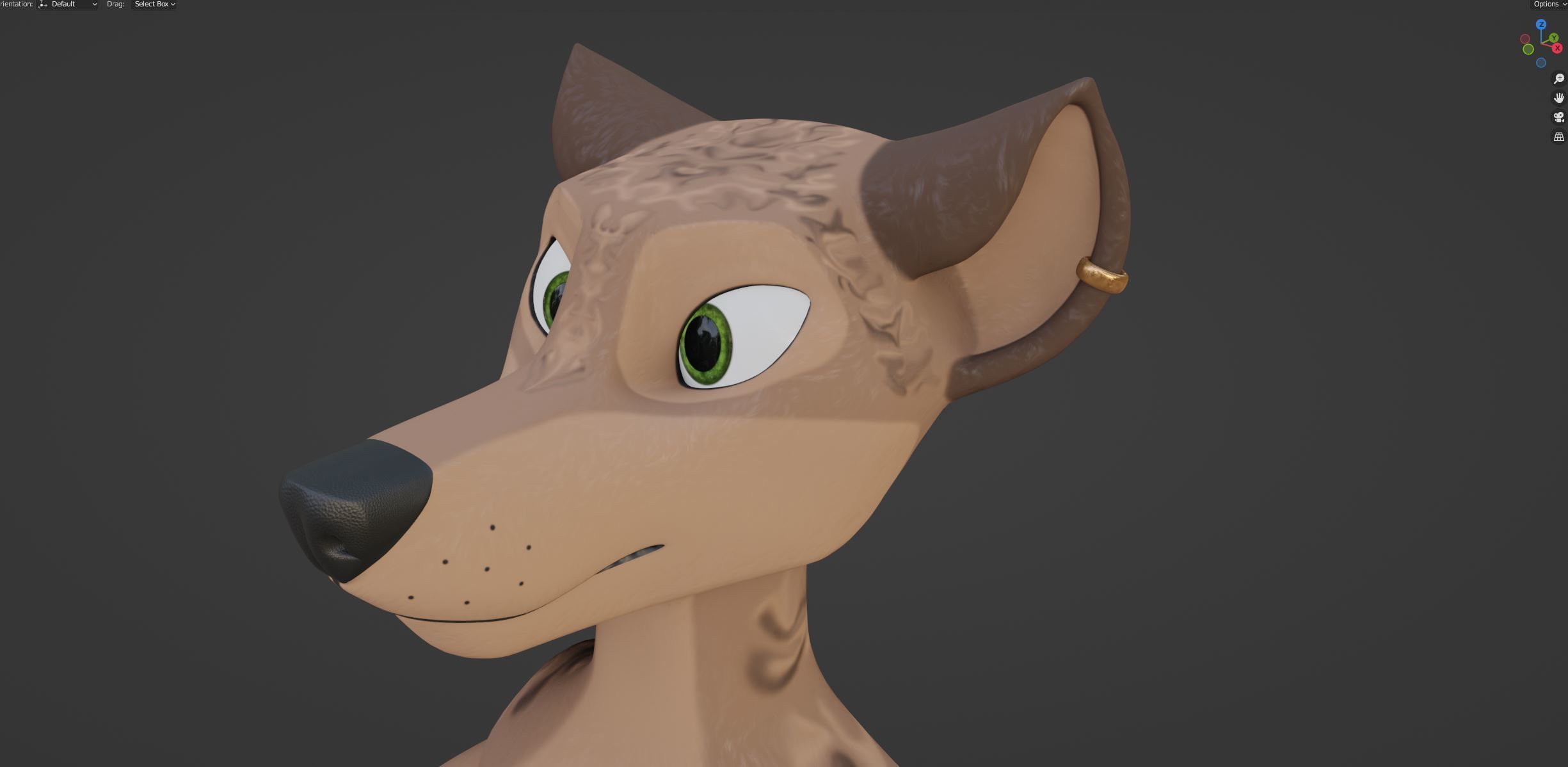 Kovu Anthro Wolf 3D model_57