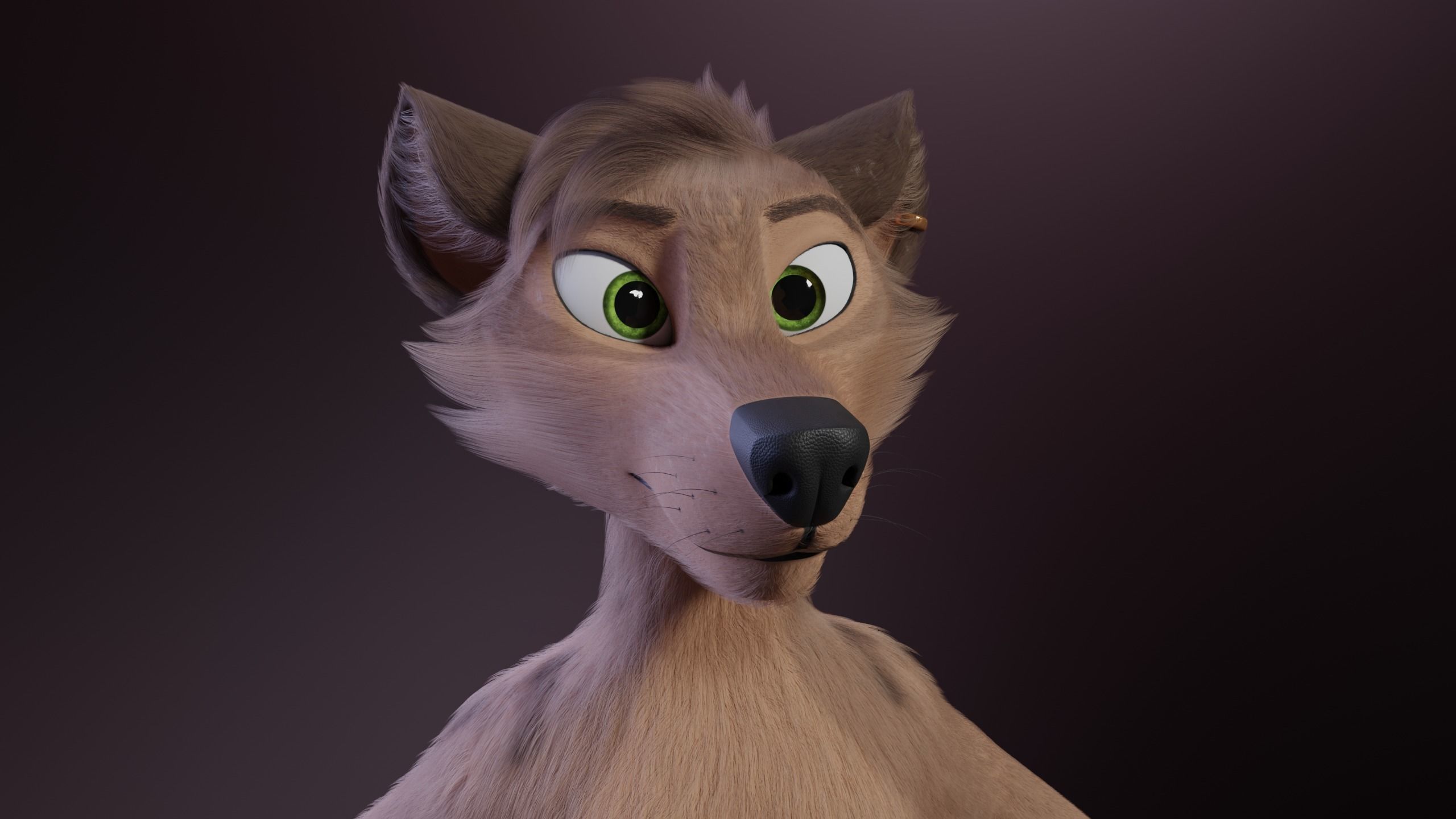 Kovu Anthro Wolf 3D model_3