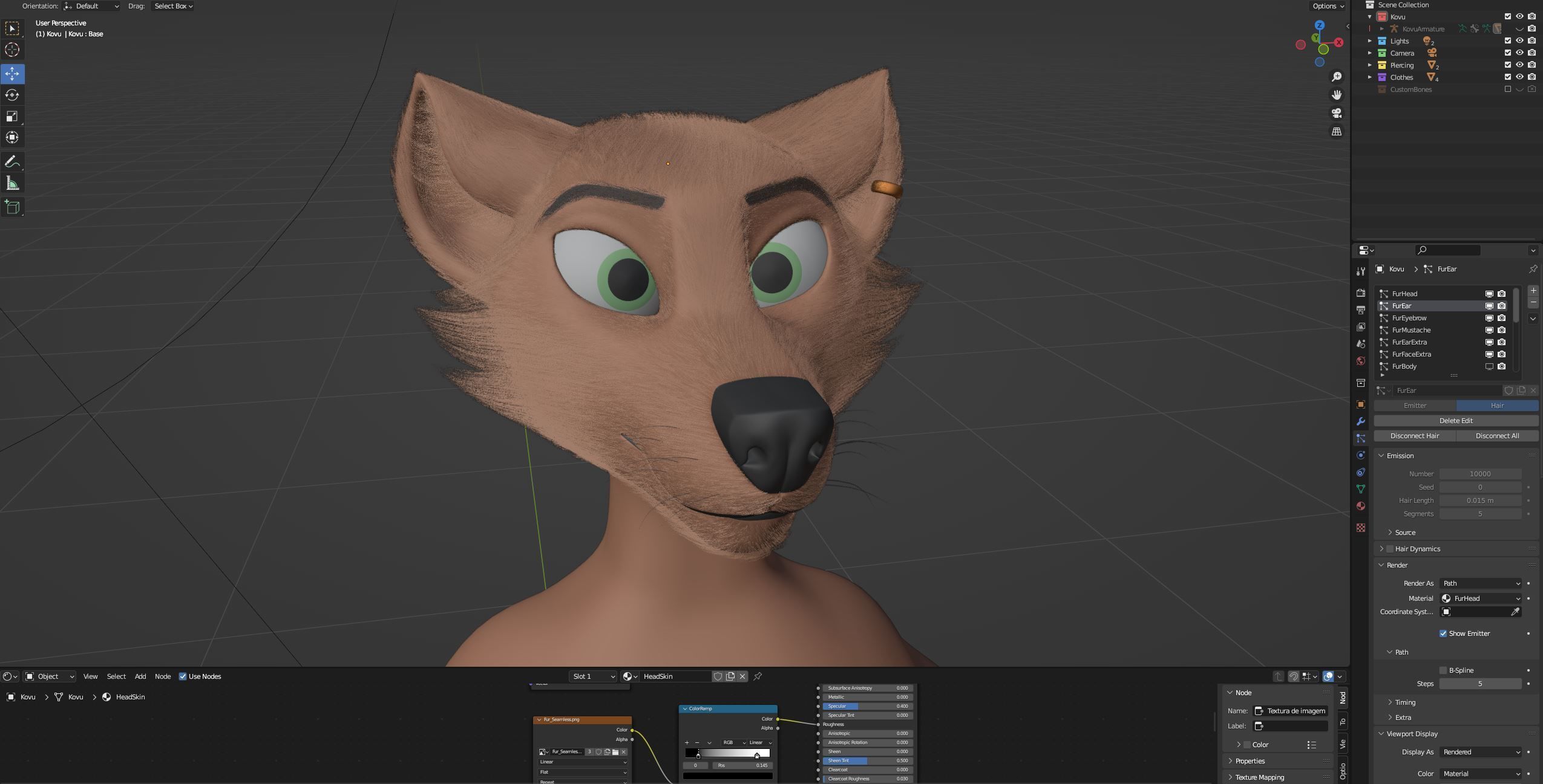 Kovu Anthro Wolf 3D model_102