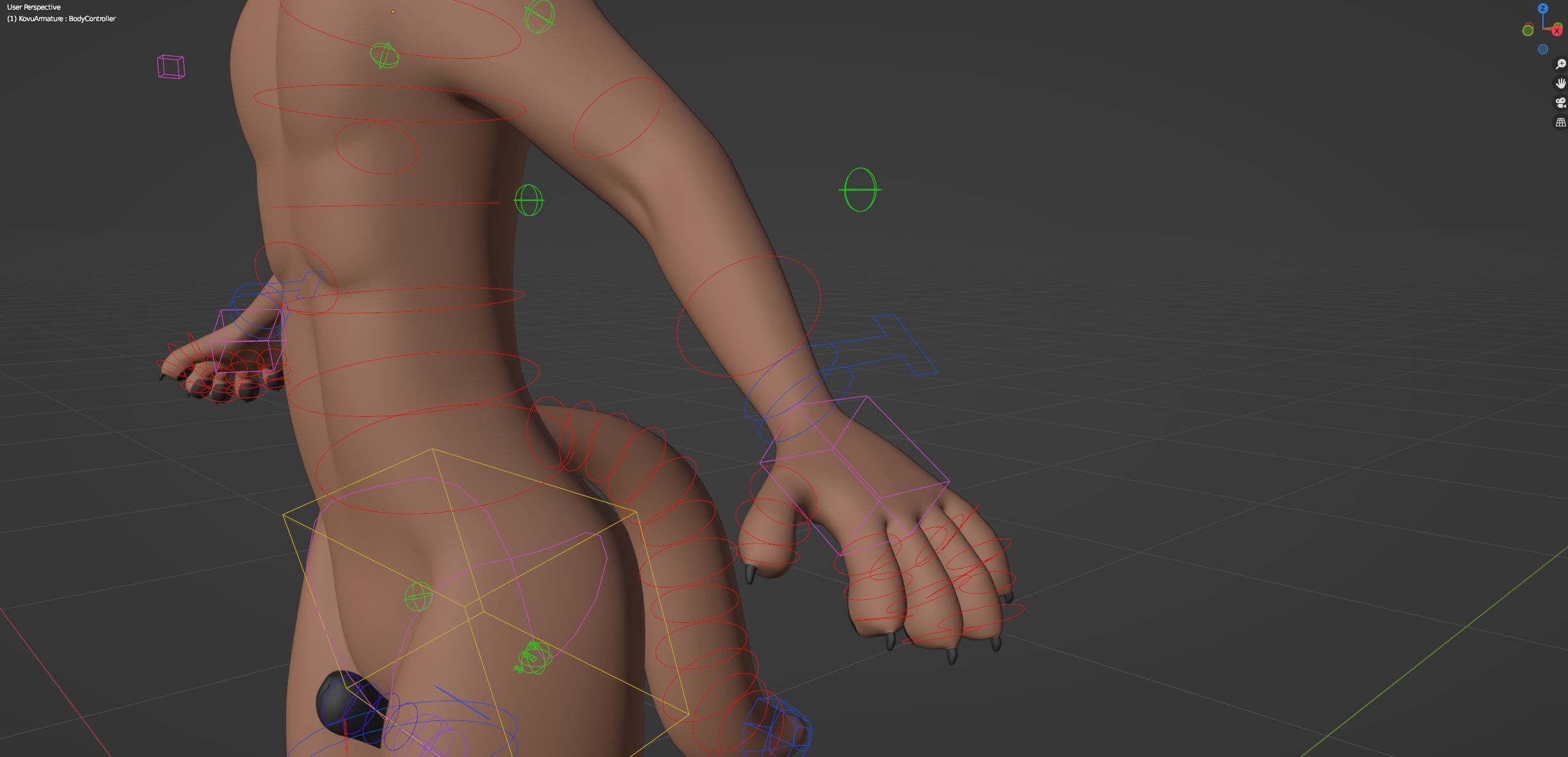 Kovu Anthro Wolf 3D model_53