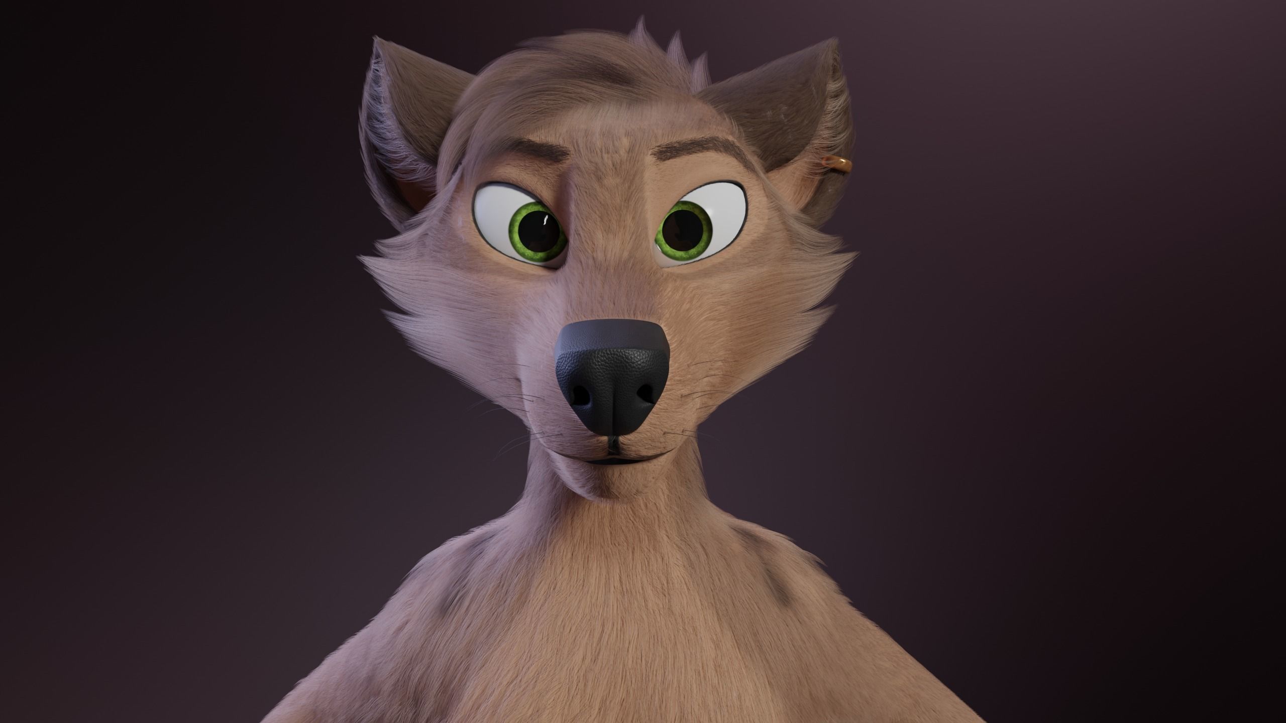 Kovu Anthro Wolf 3D model_4