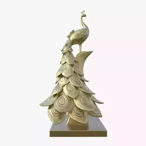 Peacock Statue 