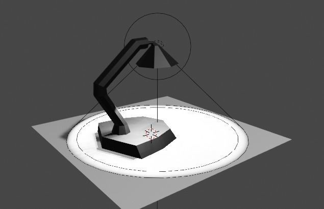 desk lamp 3D model_3