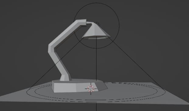 desk lamp 3D model_1
