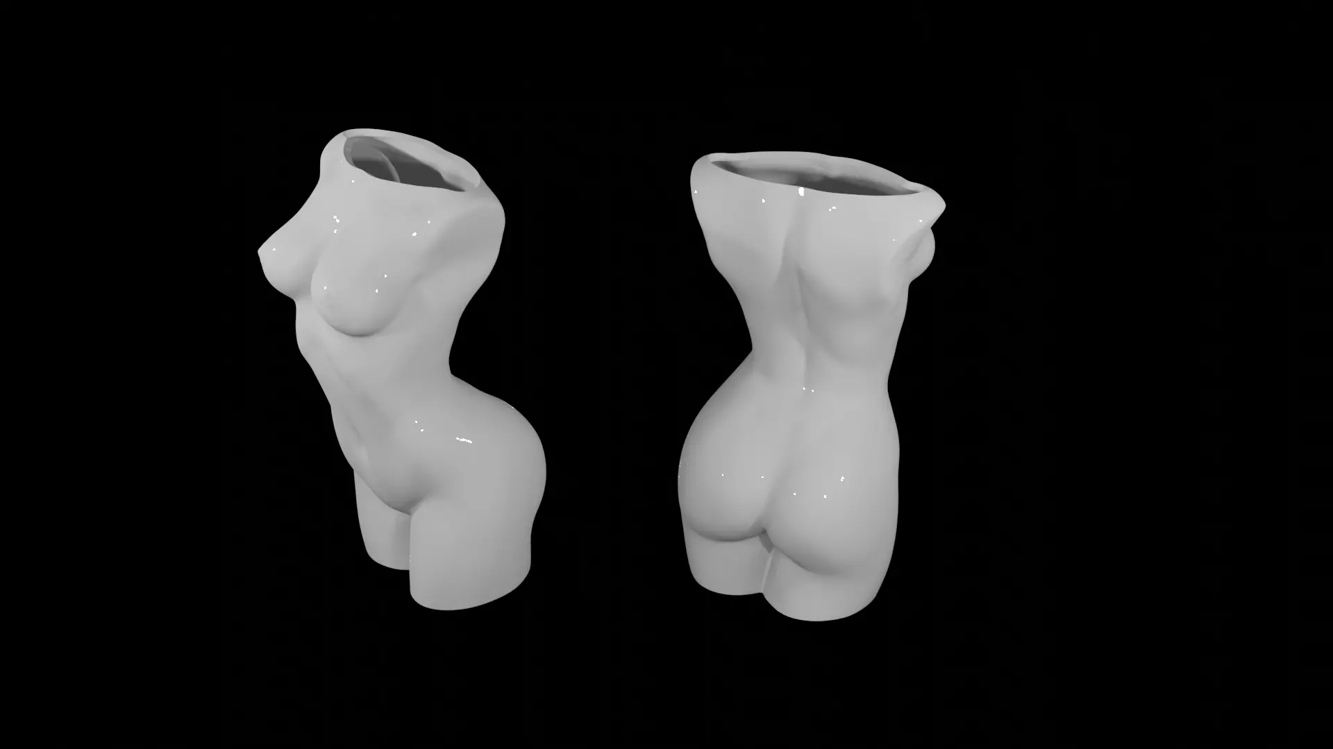 WOMAN BODY PENCIL HOLDER 3D PRINT STL FILE 3D PRINTPENCIL HOLDER 3D print model_0