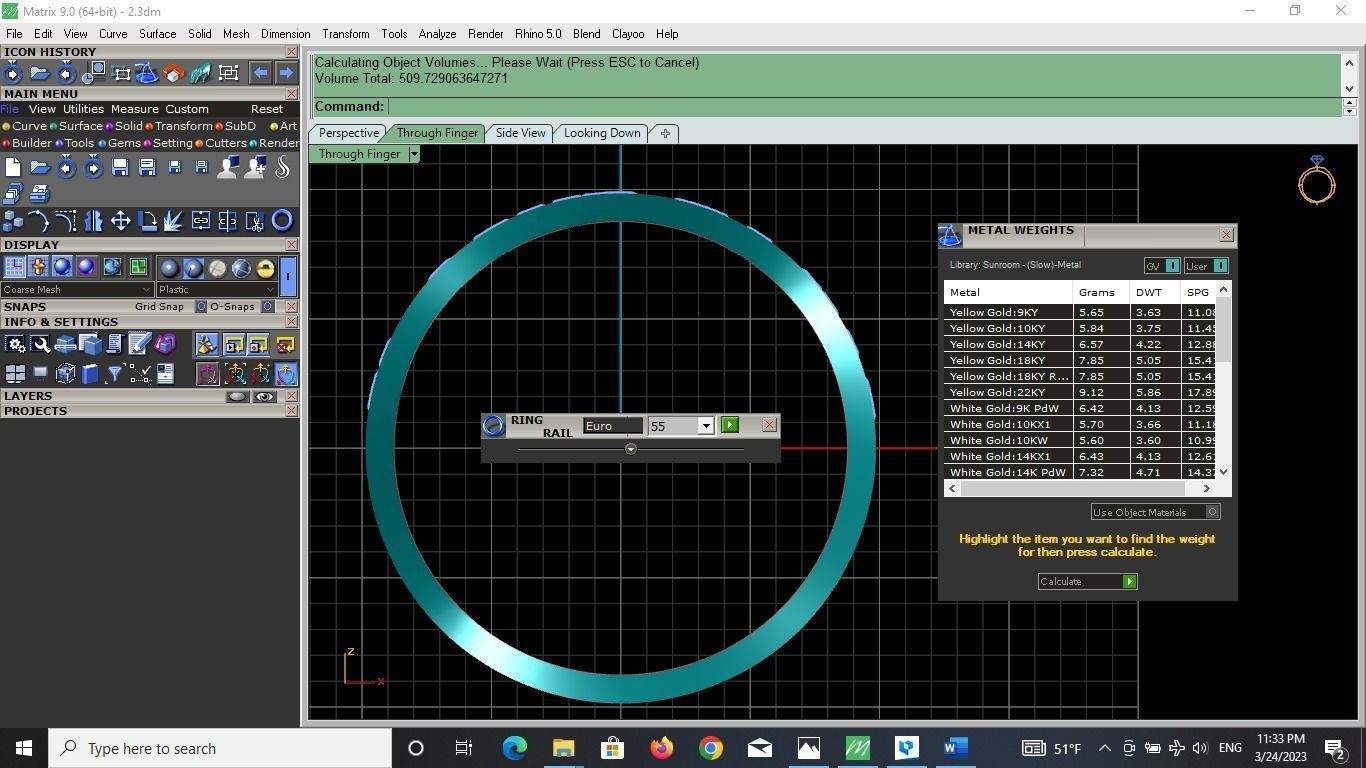 wave ring 3D print model_4