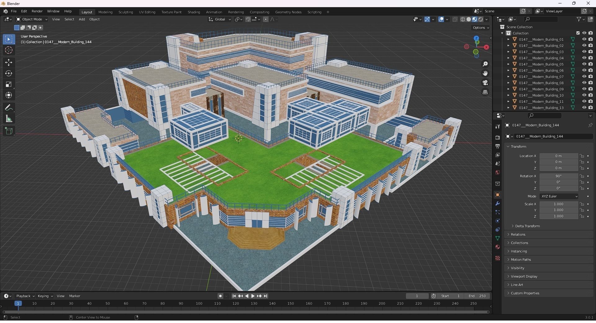 0147 - Modern Building 3D model_30