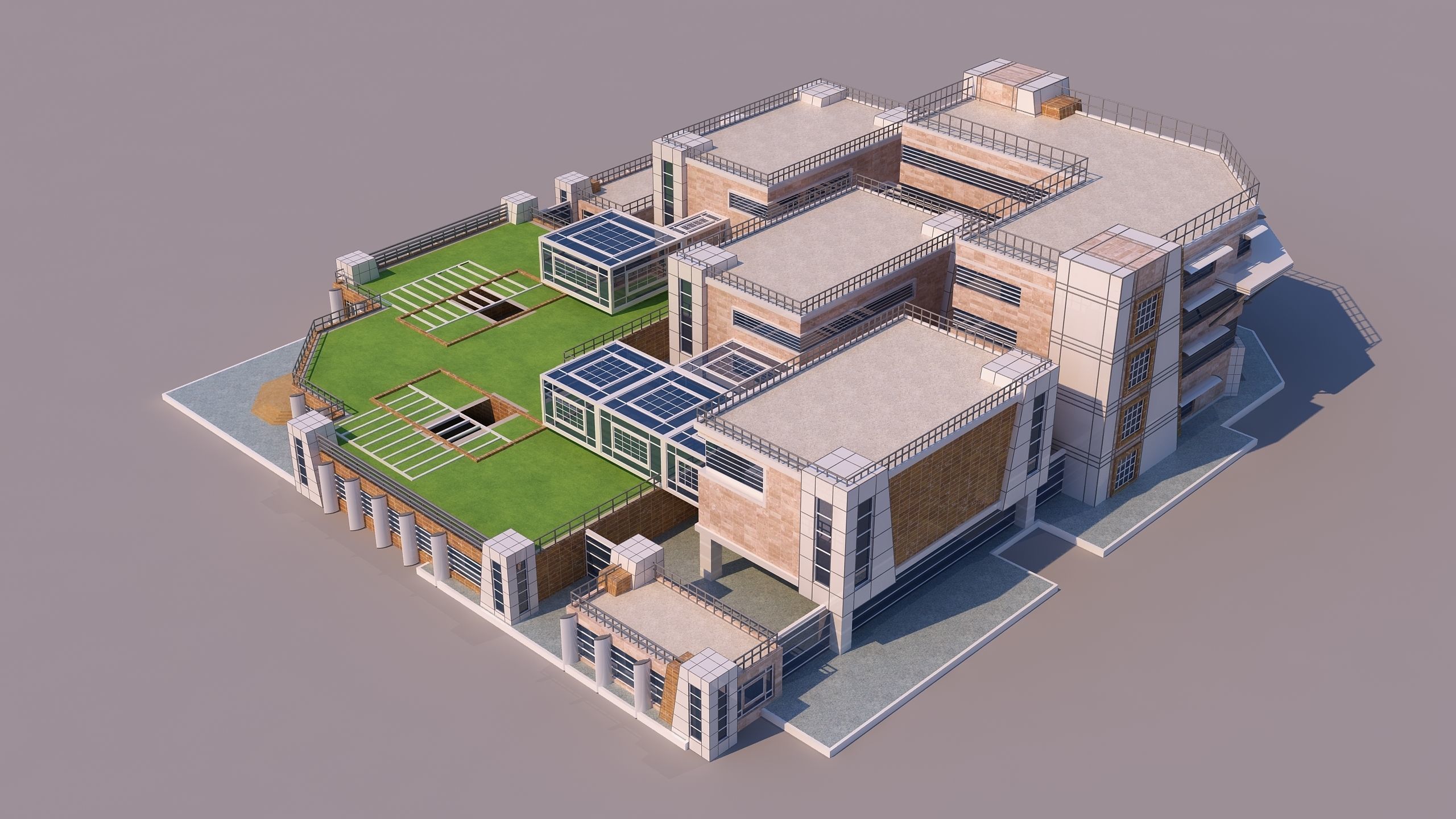 0147 - Modern Building 3D model_4