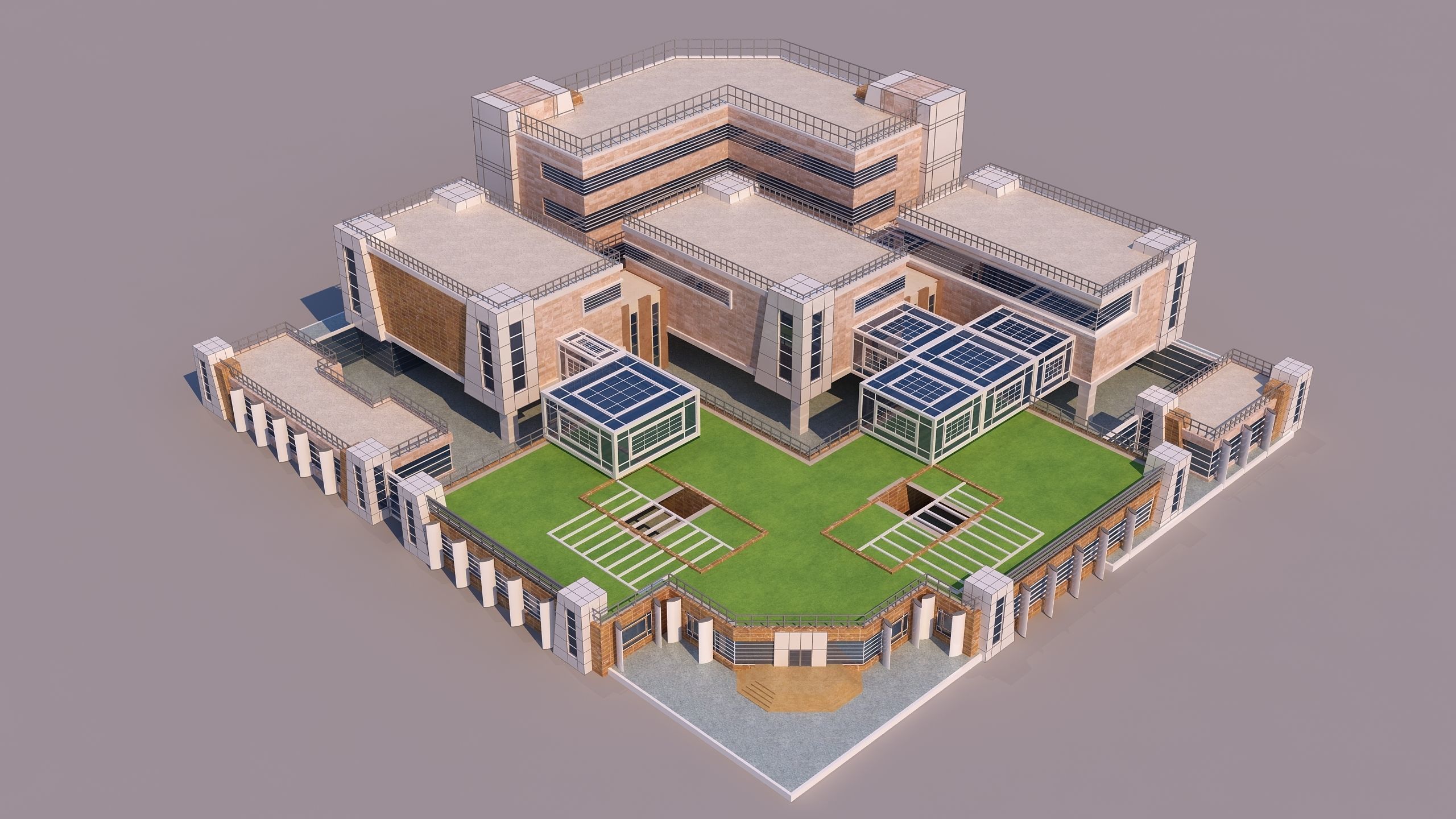 0147 - Modern Building 3D model_1