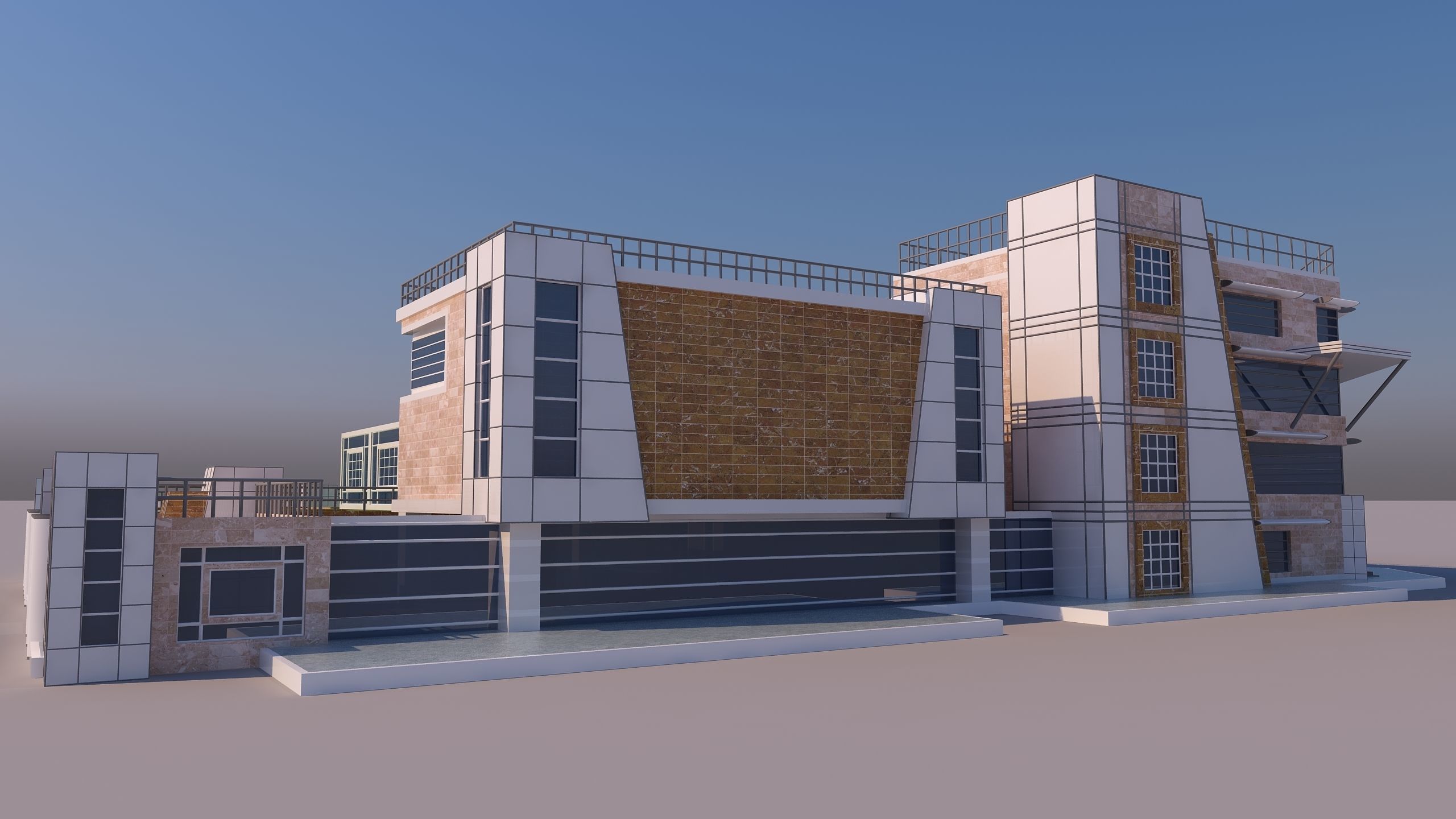 0147 - Modern Building 3D model_9