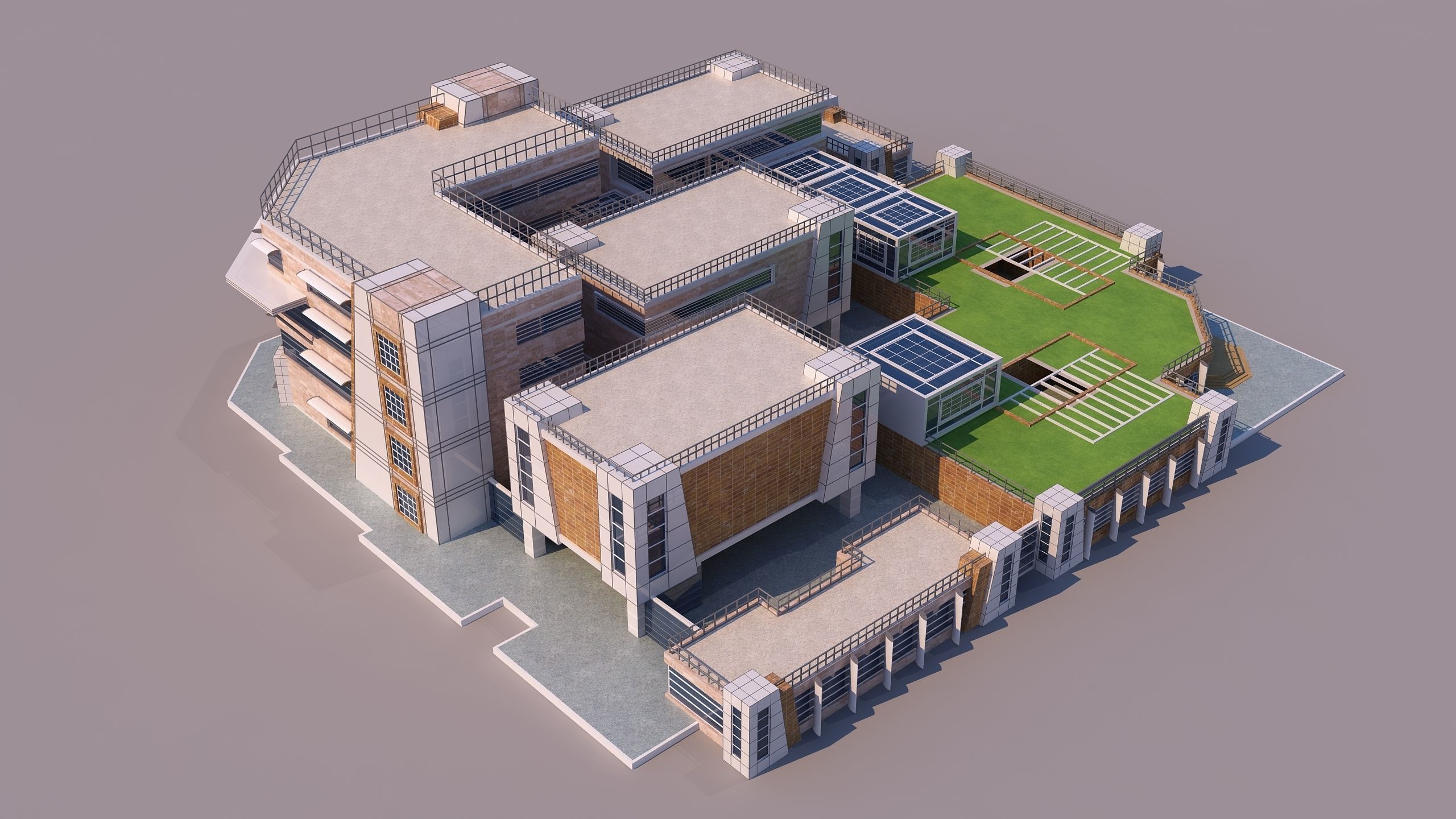 0147 - Modern Building 3D model_2