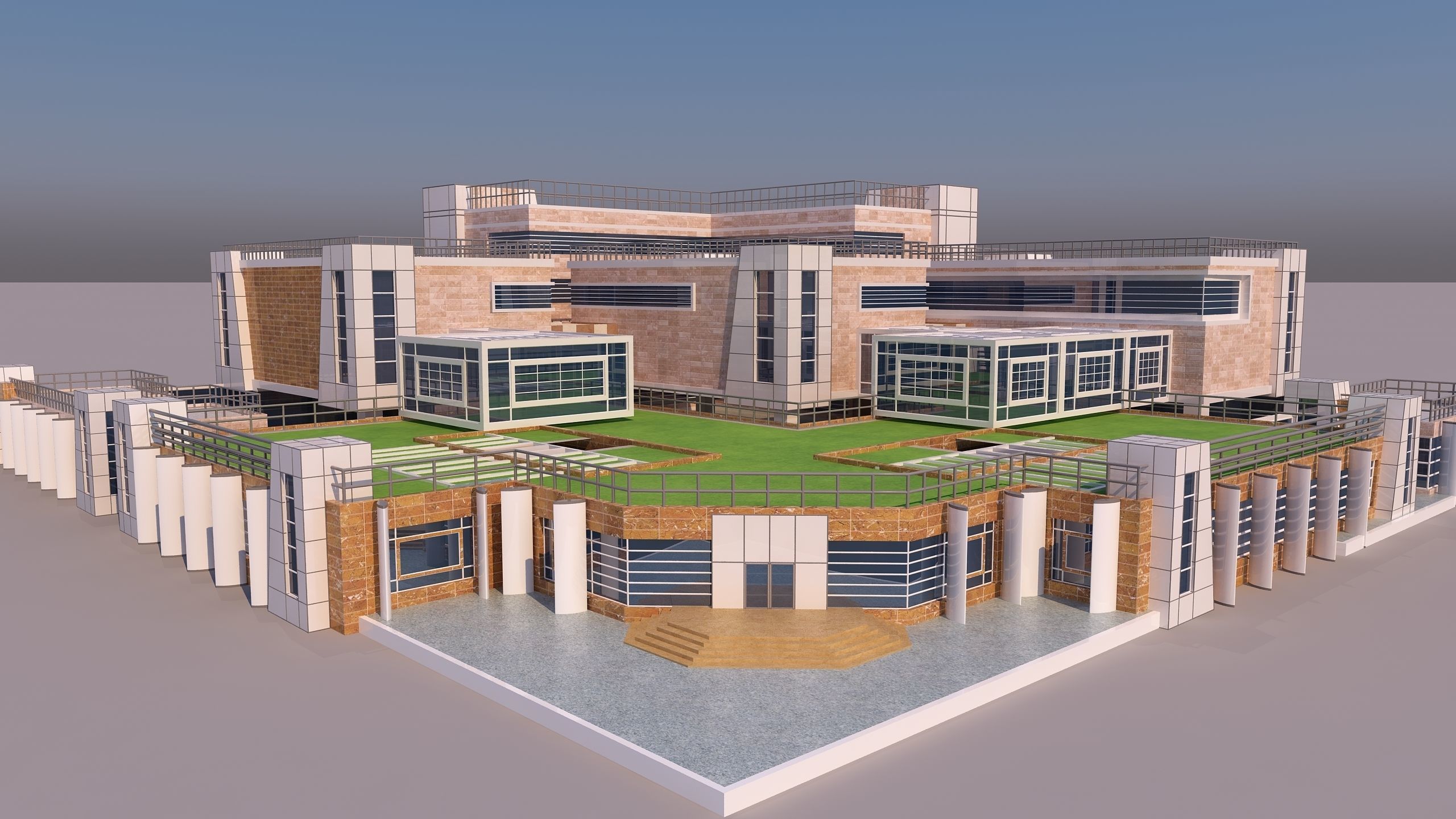 0147 - Modern Building 3D model_7