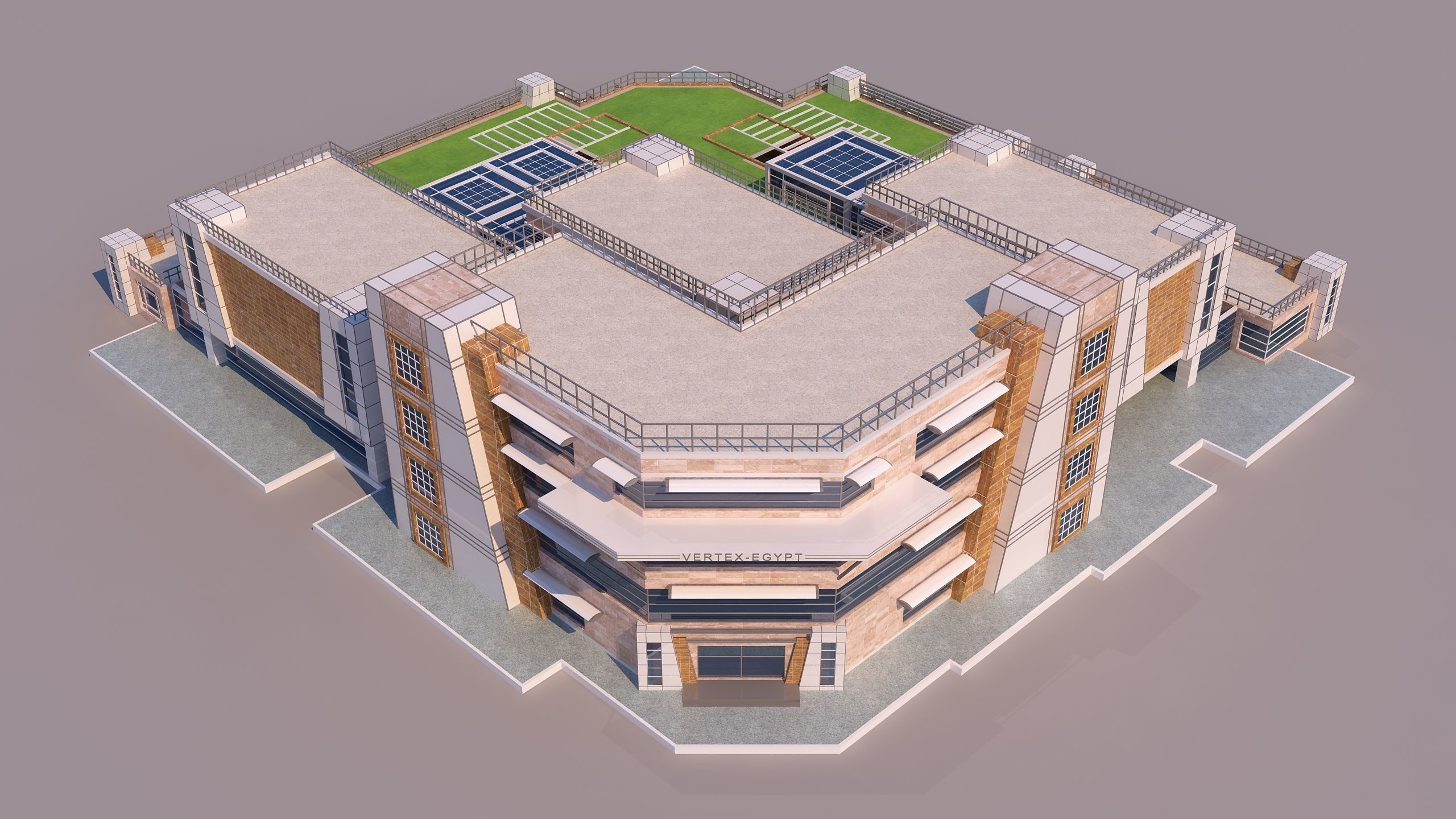 0147 - Modern Building 3D model_3