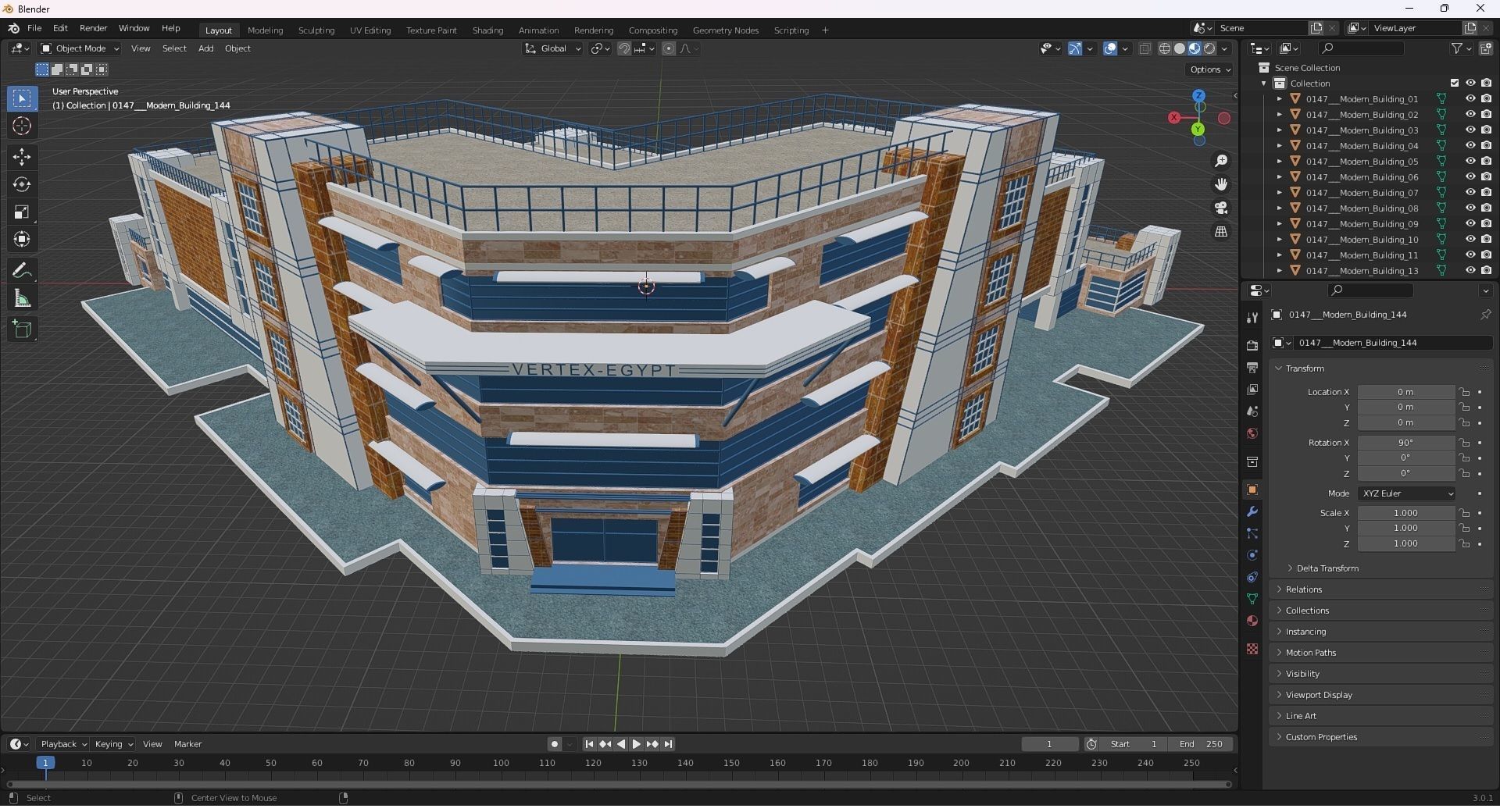 0147 - Modern Building 3D model_31