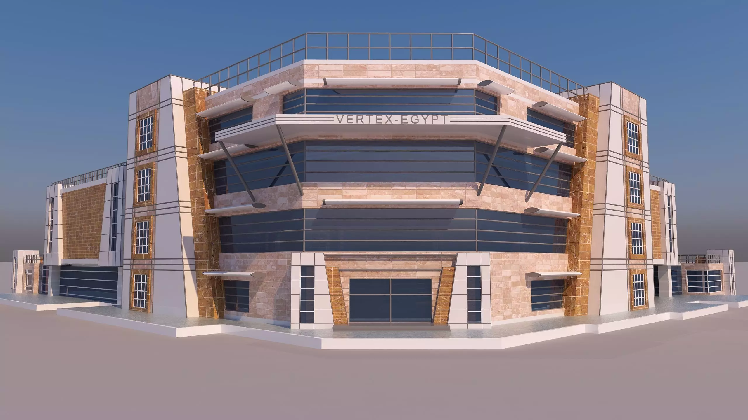 0147 - Modern Building 3D model_0