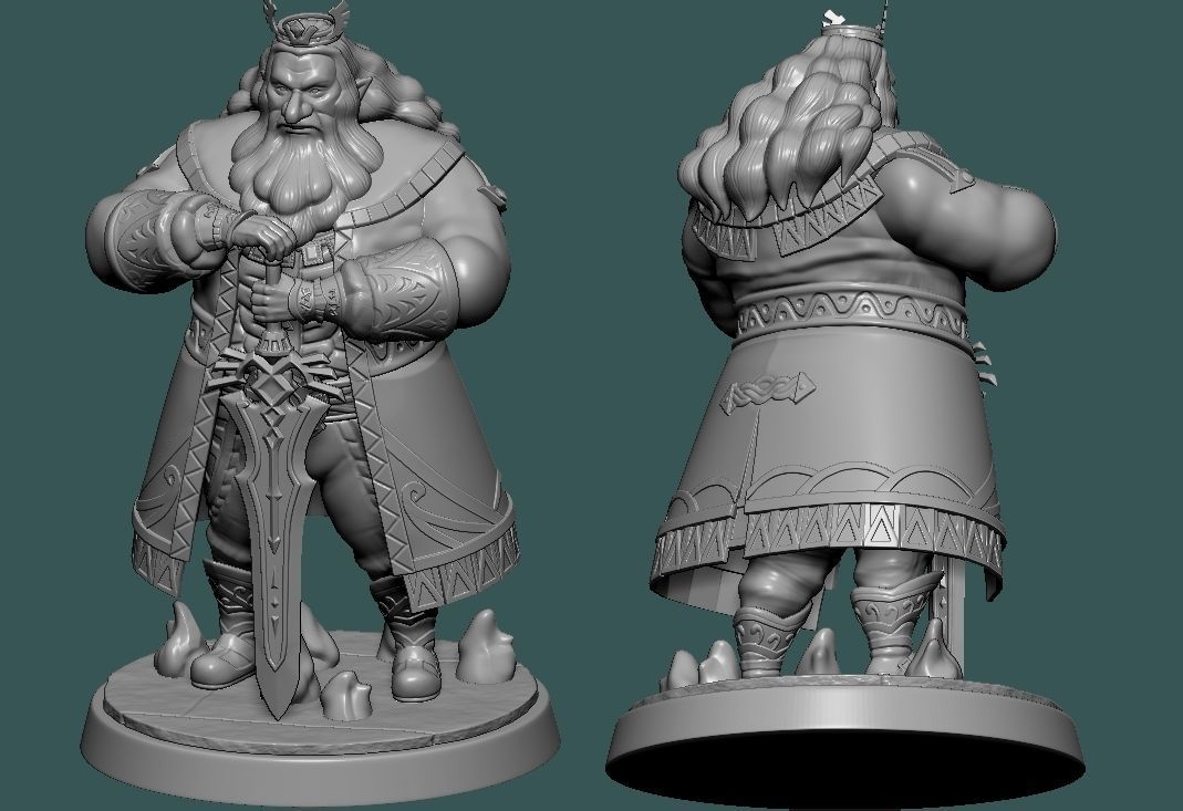 King Rhoam 3D Printable figure 3D print model_2