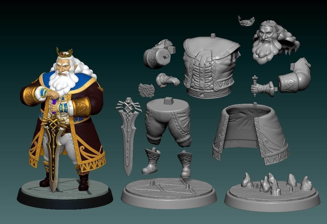 King Rhoam 3D Printable figure 3D print model_3