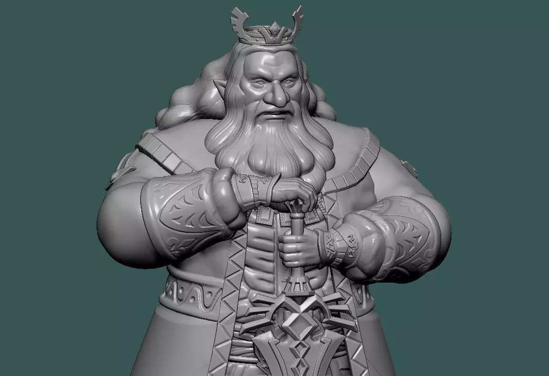 King Rhoam 3D Printable figure 3D print model_0
