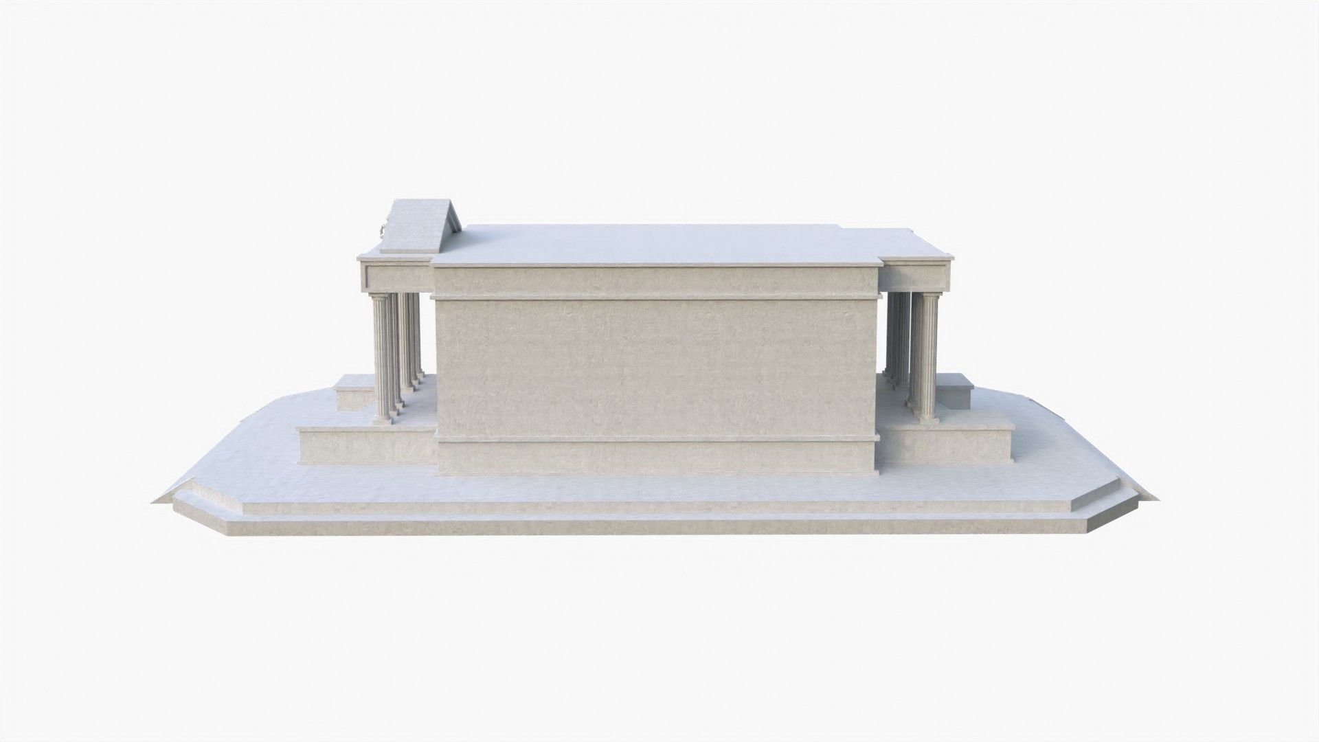 CAPRICORN TEMPLE - Templo de Capricornio - Casa de Capricornio Low-poly 3D model_3