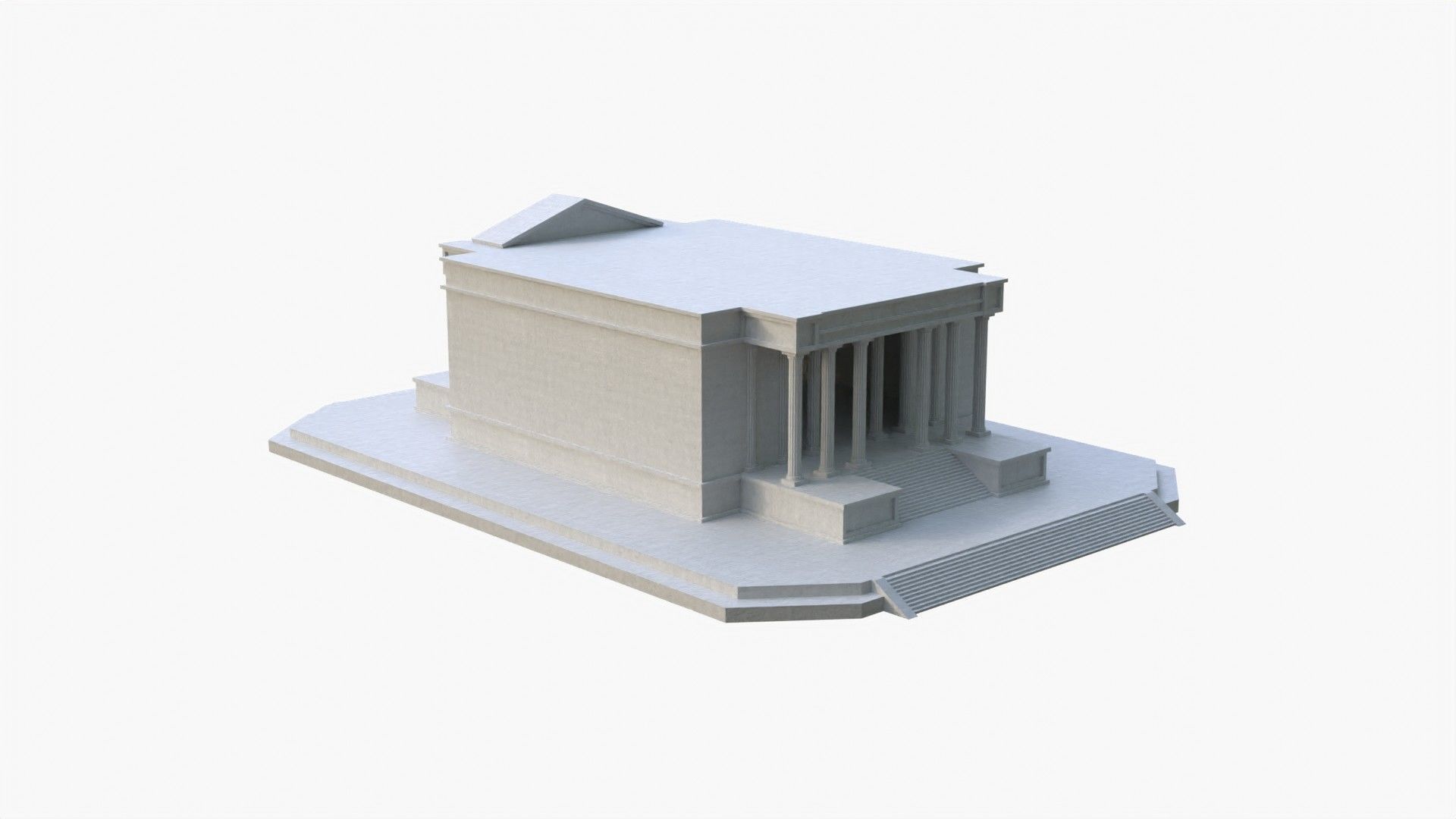 CAPRICORN TEMPLE - Templo de Capricornio - Casa de Capricornio Low-poly 3D model_4