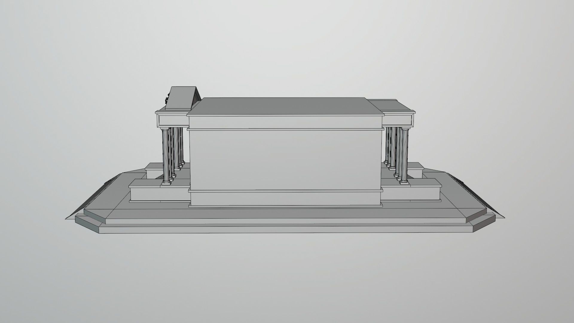 CAPRICORN TEMPLE - Templo de Capricornio - Casa de Capricornio Low-poly 3D model_8