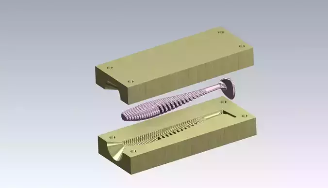 SOFT BAIT LURE MOLD DESIGN 3D print model
