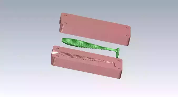 SOFT BAIT LURE MOLD DESIGN 3D print model