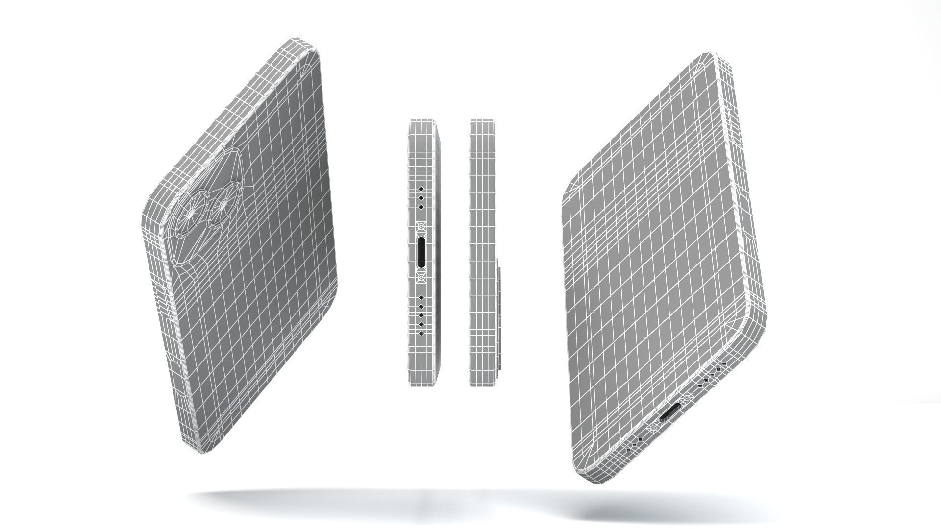 Apple iPhone 14 RED 3D model_16