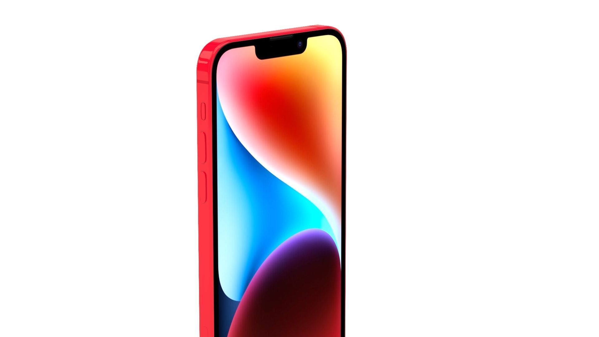 Apple iPhone 14 RED 3D model_3
