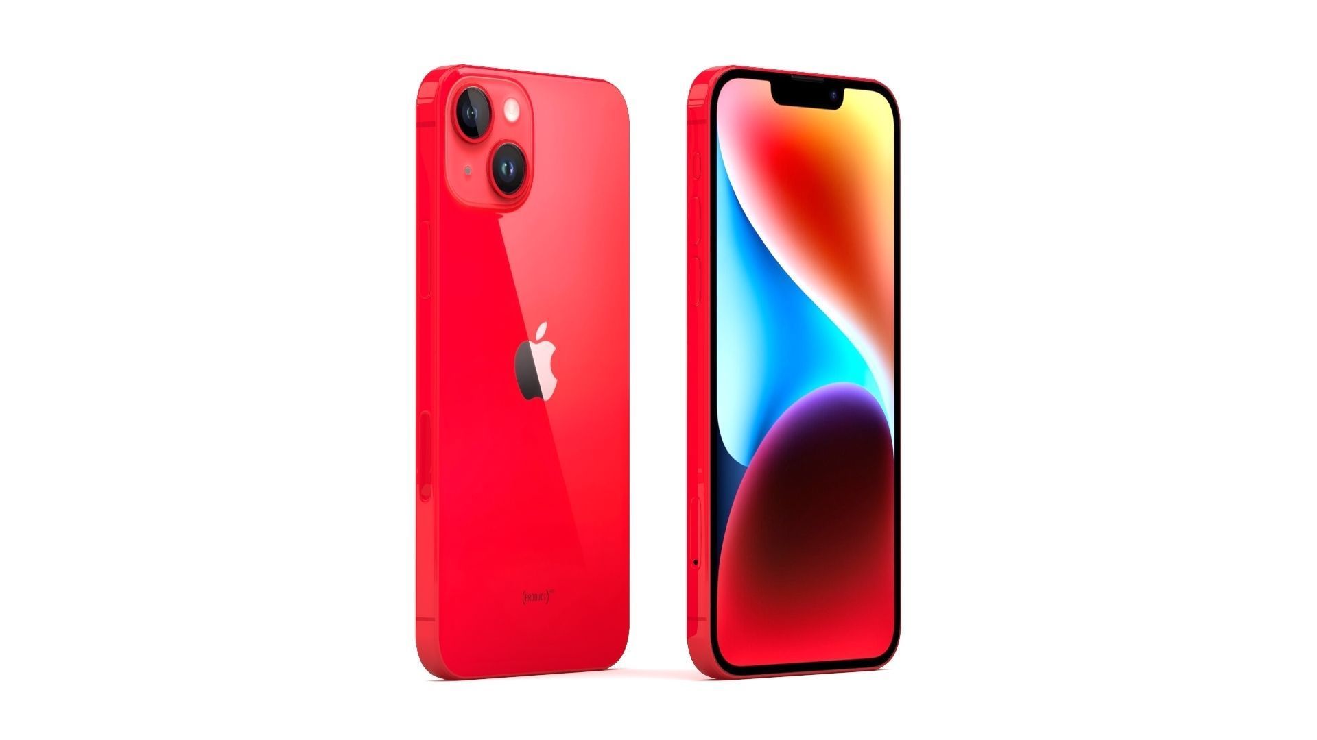 Apple iPhone 14 RED 3D model_1