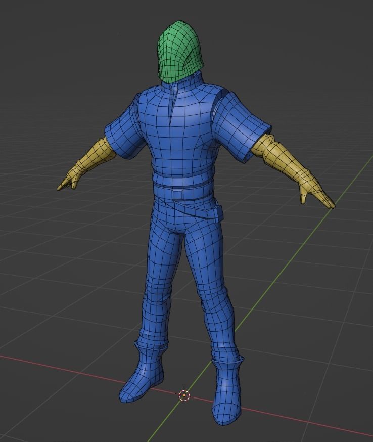 Knight Abel - Game Character Low-poly 3D model_5